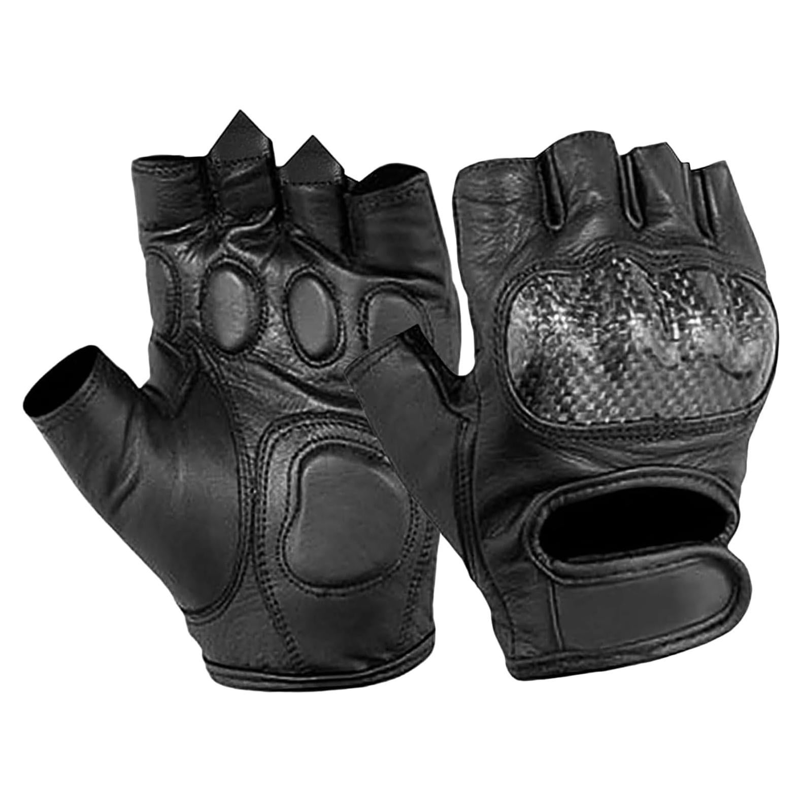Guantes de motocicleta Daniel Smart de cuero con gel y nudillos duros