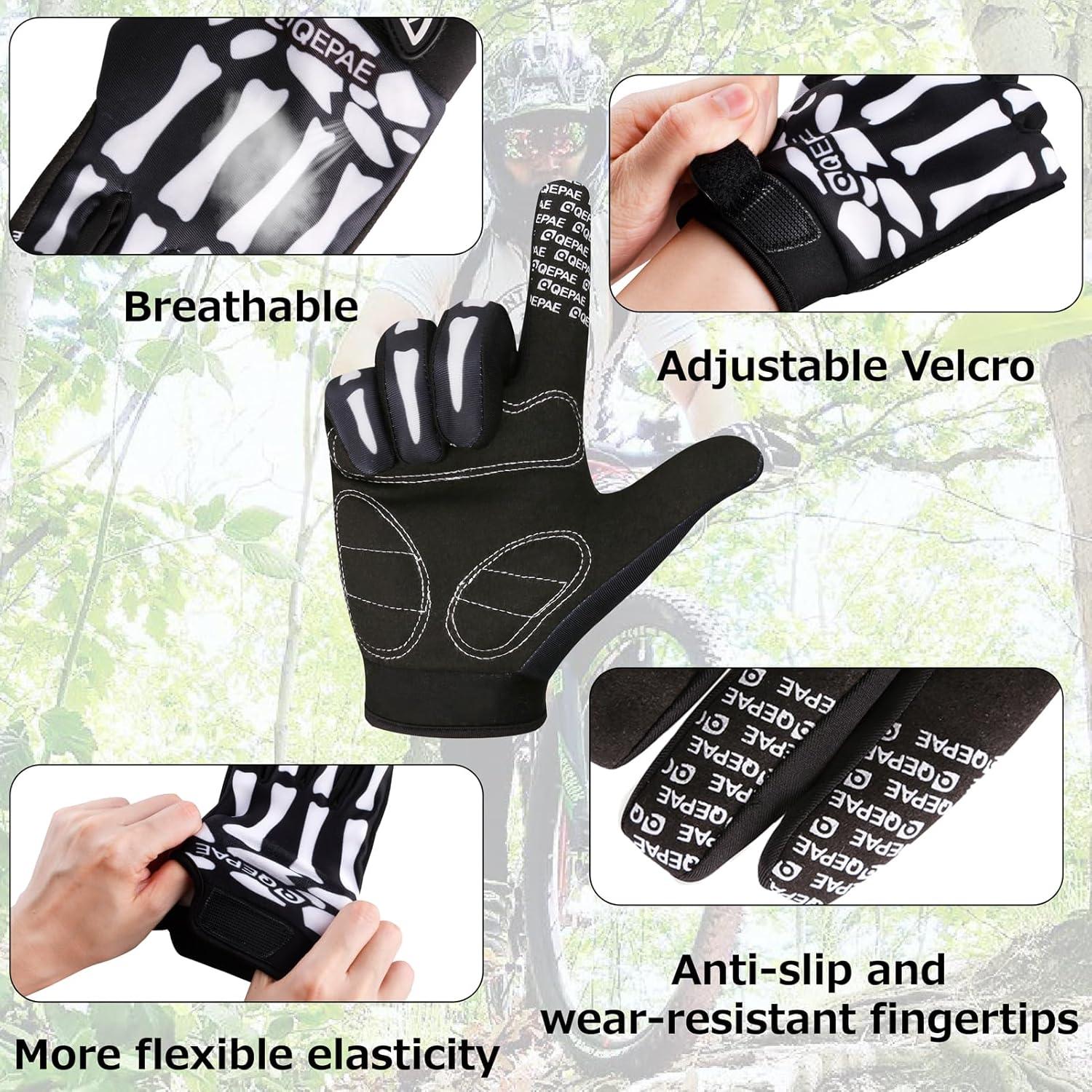 Guantes Esqueléticos Azarxis Dedo Completo Antideslizantes