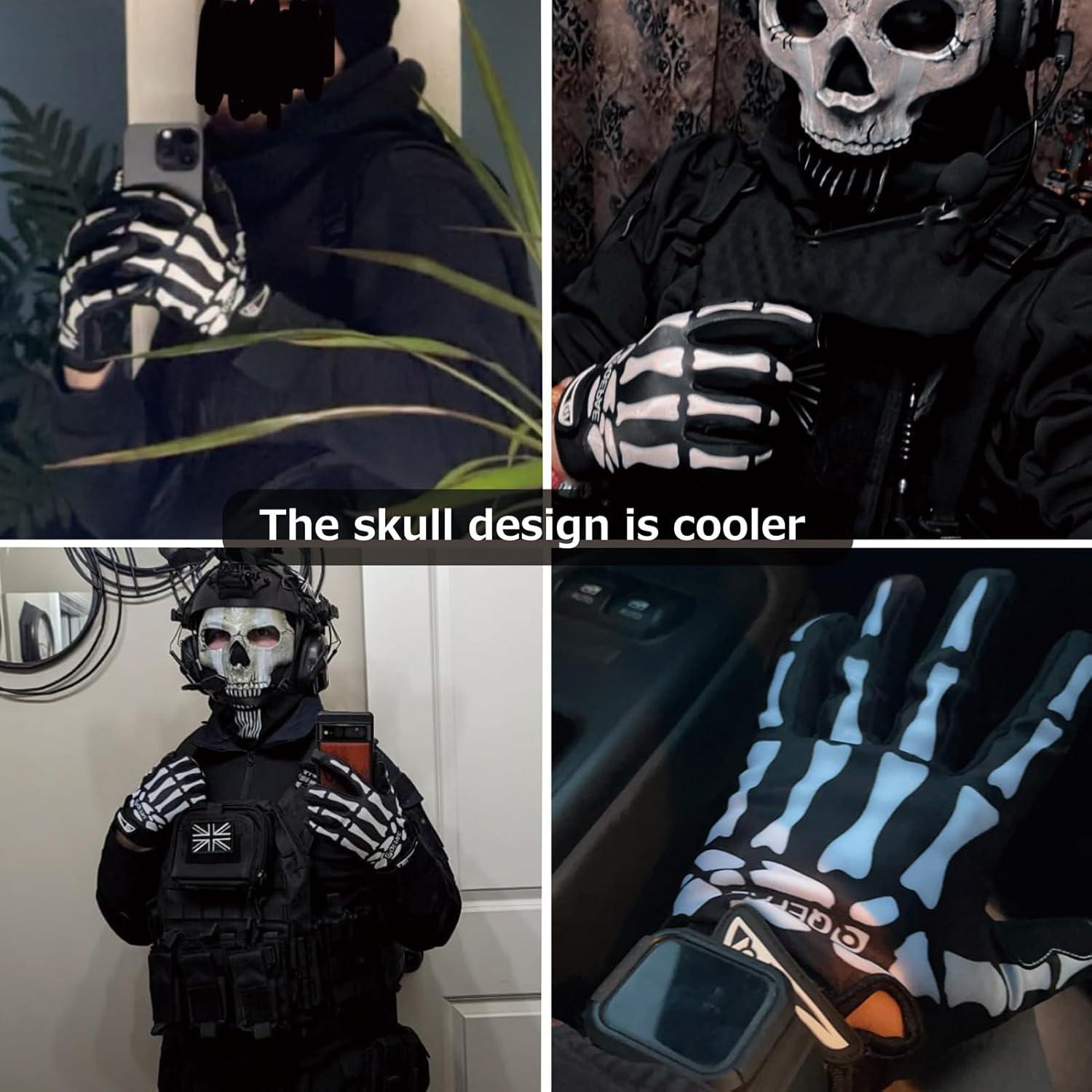 Guantes Esqueléticos Azarxis Dedo Completo Antideslizantes