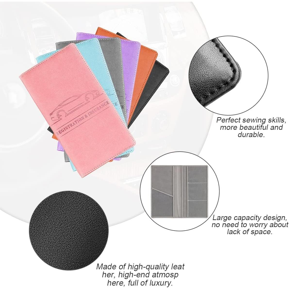 Soporte de Tarjeta de Registro XINLIYA Negro - Organizador de Guantería