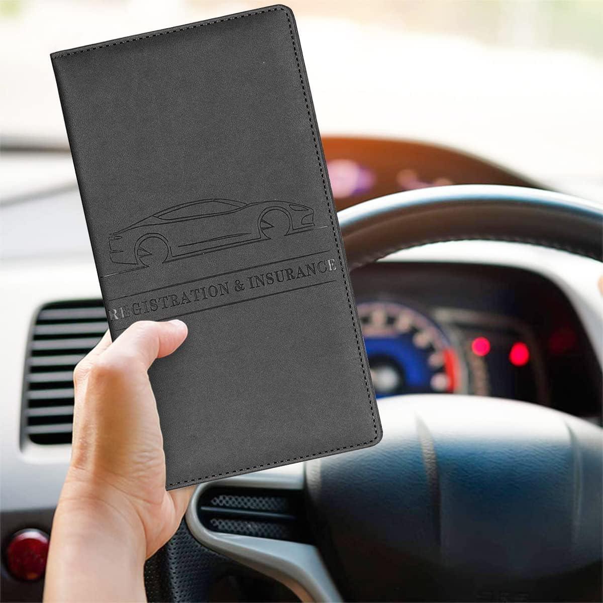 Soporte de Tarjeta de Registro XINLIYA Negro - Organizador de Guantería