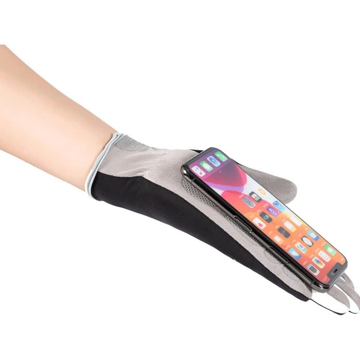 Guantes de Ciclismo Holiberty Táctiles Unisex Medianos Negros