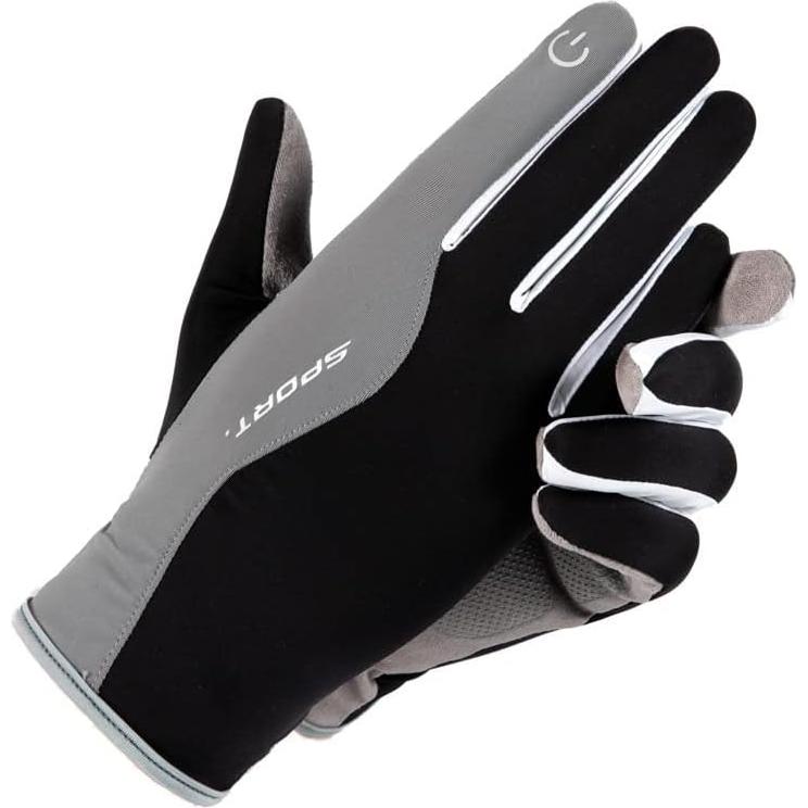 Guantes de Ciclismo Holiberty Táctiles Unisex Medianos Negros