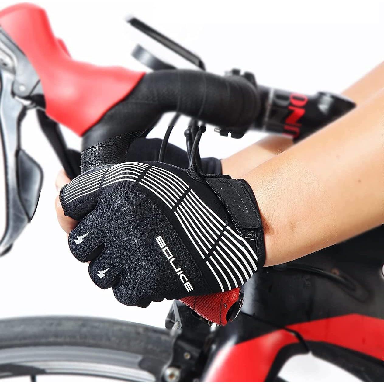 Guantes de Ciclismo Souke Sports - Dedos Cortos, Transpirables