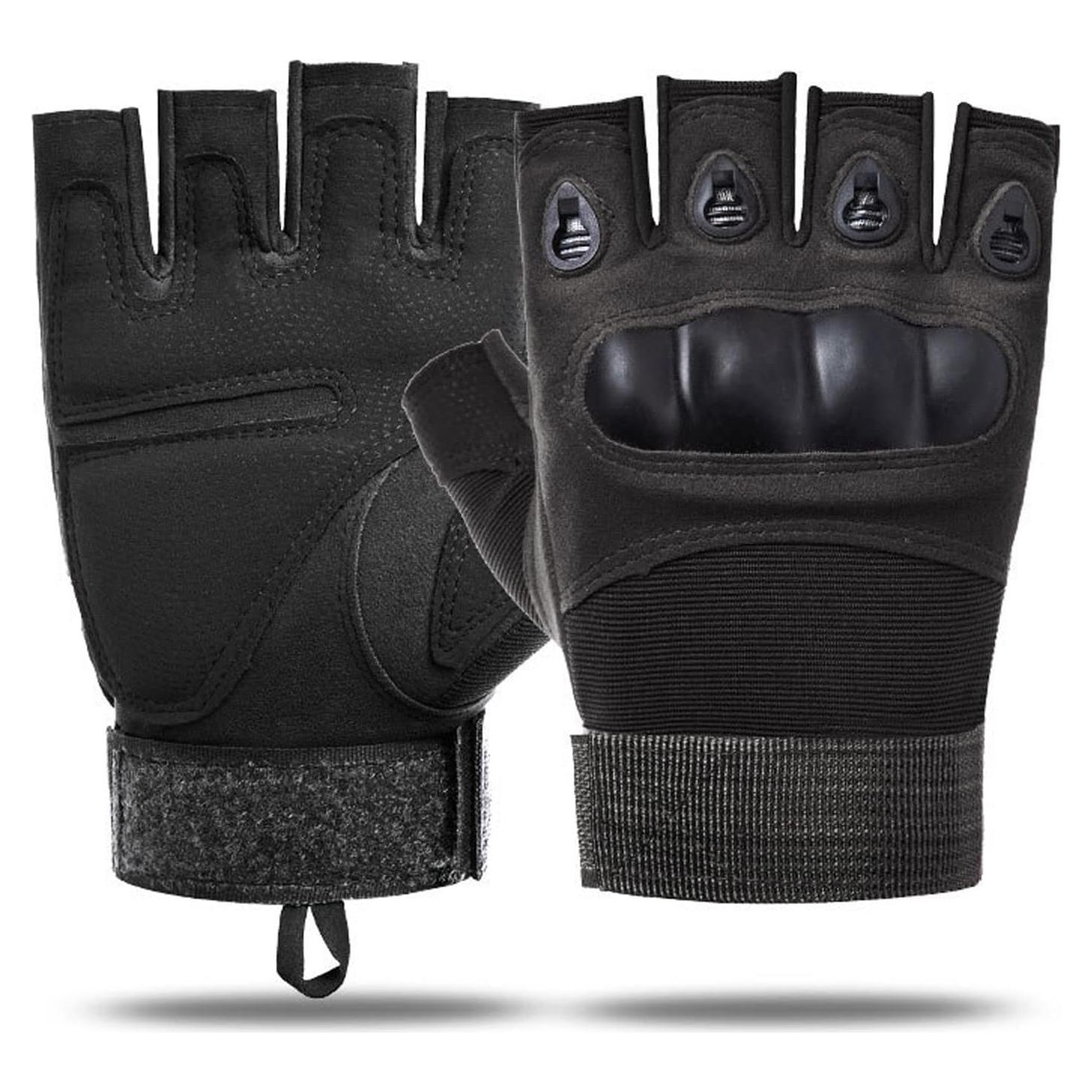 Guantes de Entrenamiento sin Dedos SUJAYU para Hombre - Negro