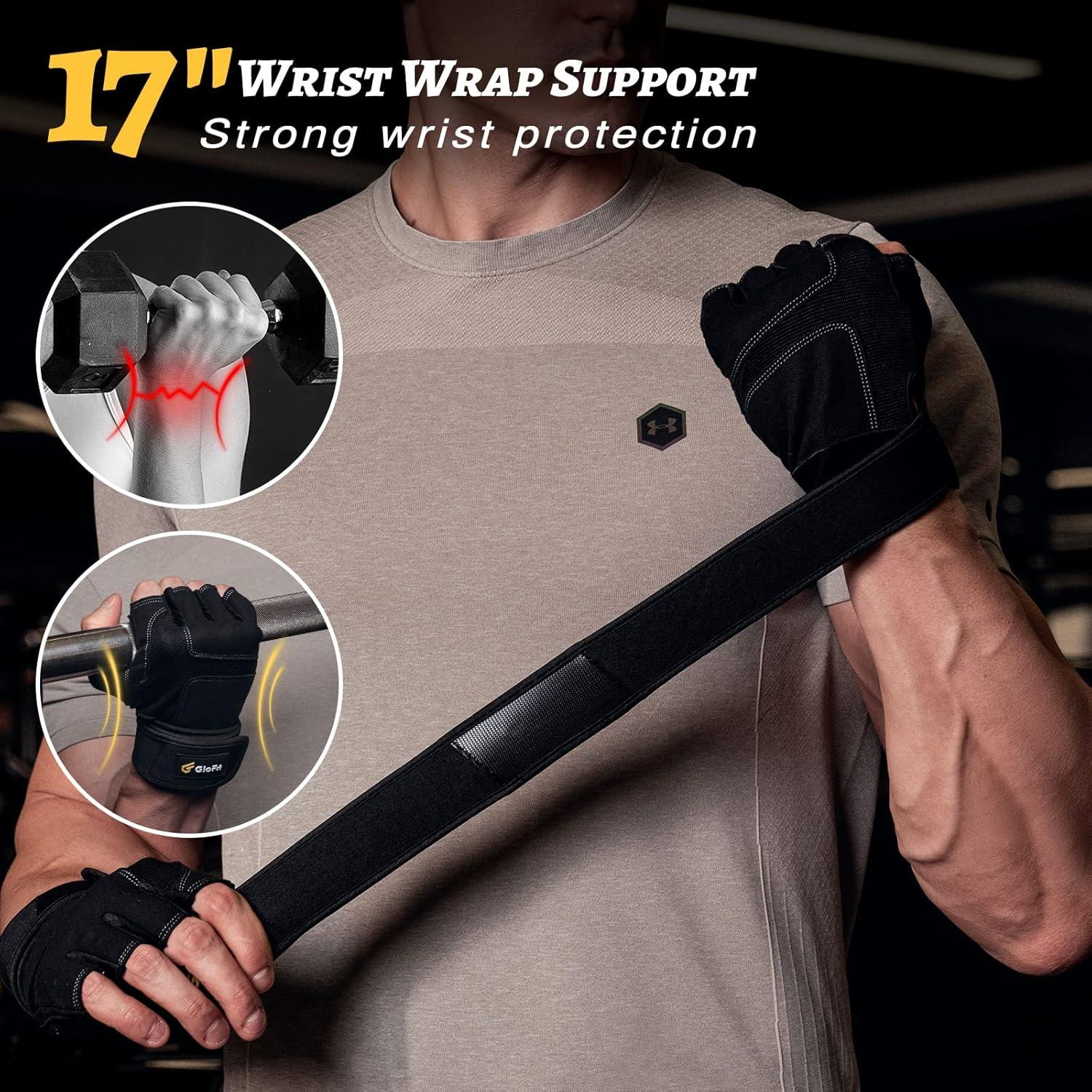 Guantes de Entrenamiento Glofit Sin Dedos para Levantamiento de Pesas