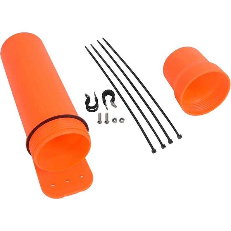 Tubo de Herramientas Universal MOTO4U Impermeable 80mm Naranja