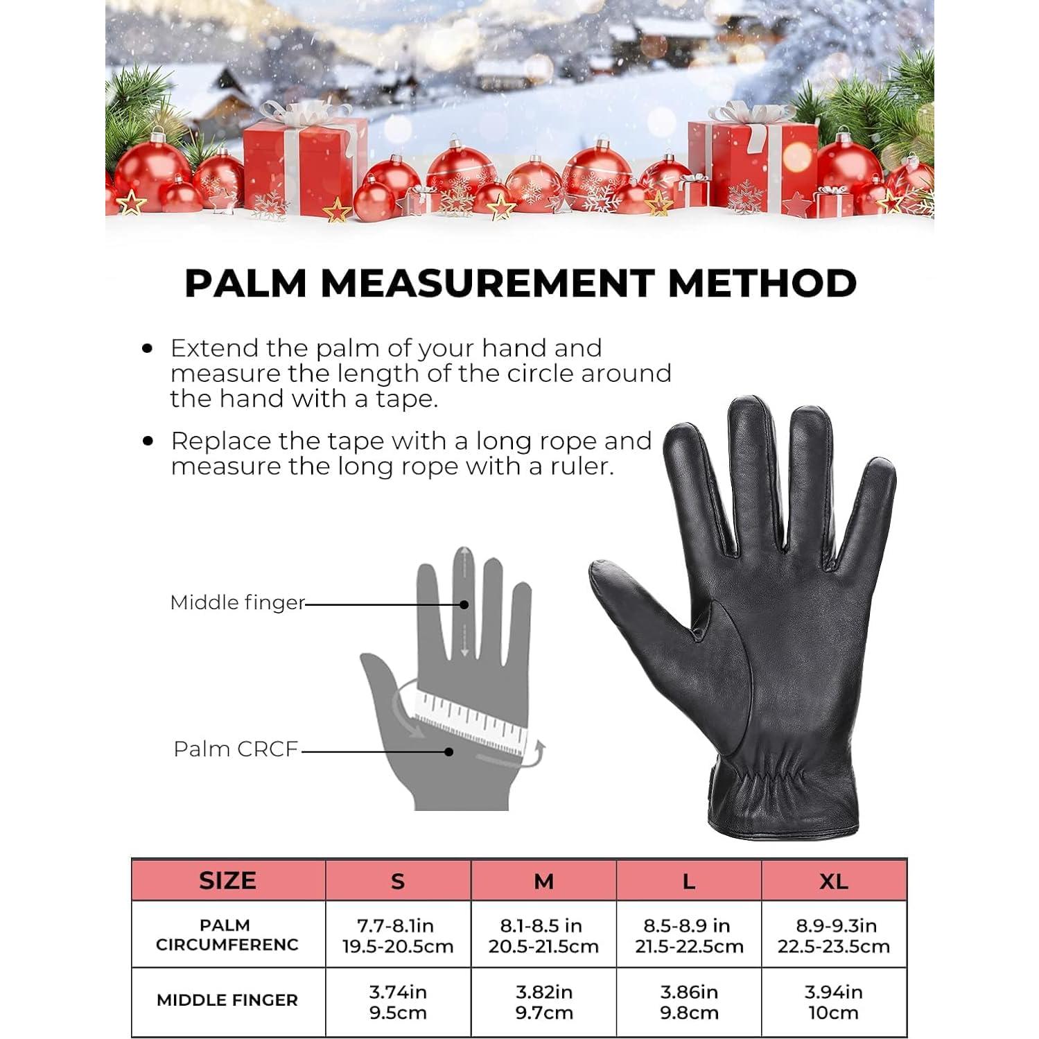 Guantes de Invierno KEMIMOTO de Cuero de Oveja Táctiles Unisex