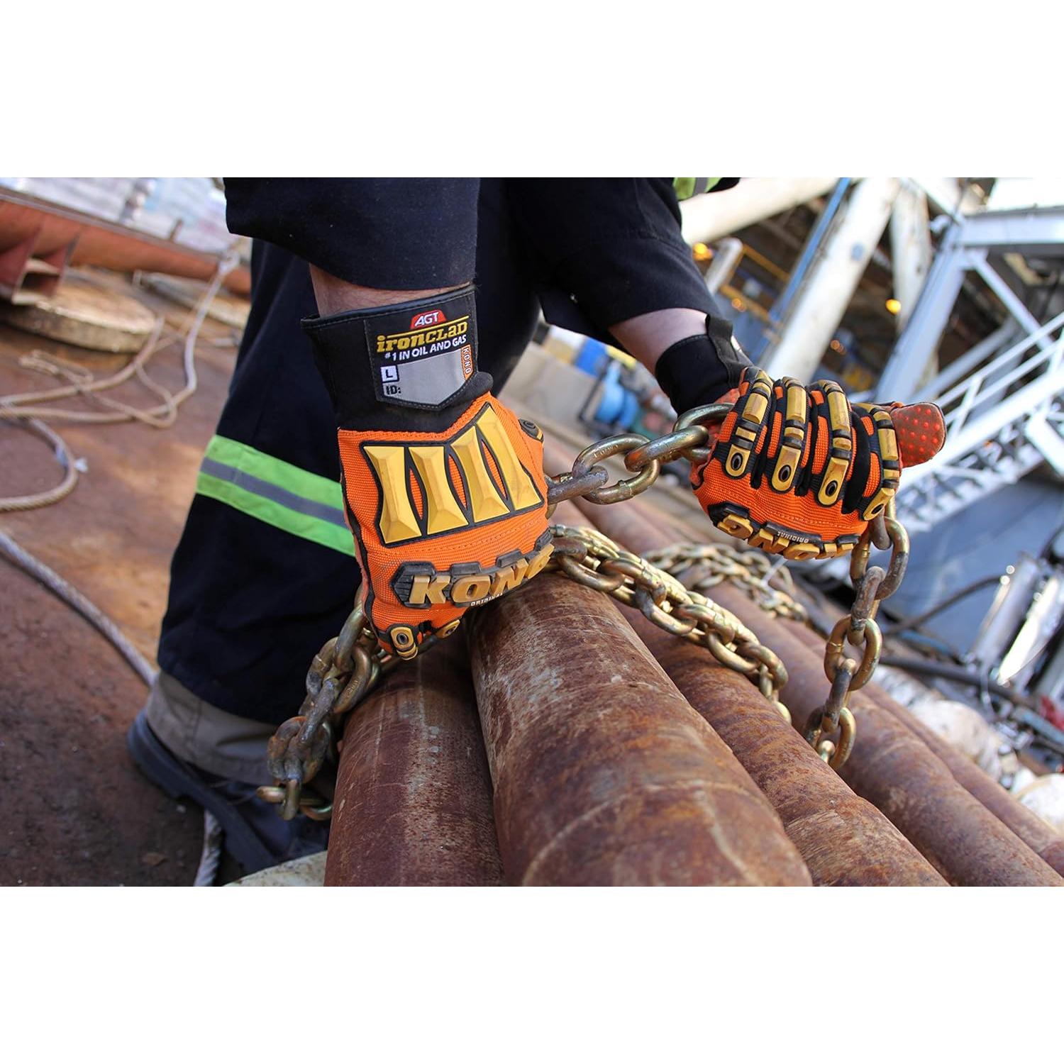 Guantes de Trabajo Ironclad KONG SDX2-07-XXXL Naranja 3XL