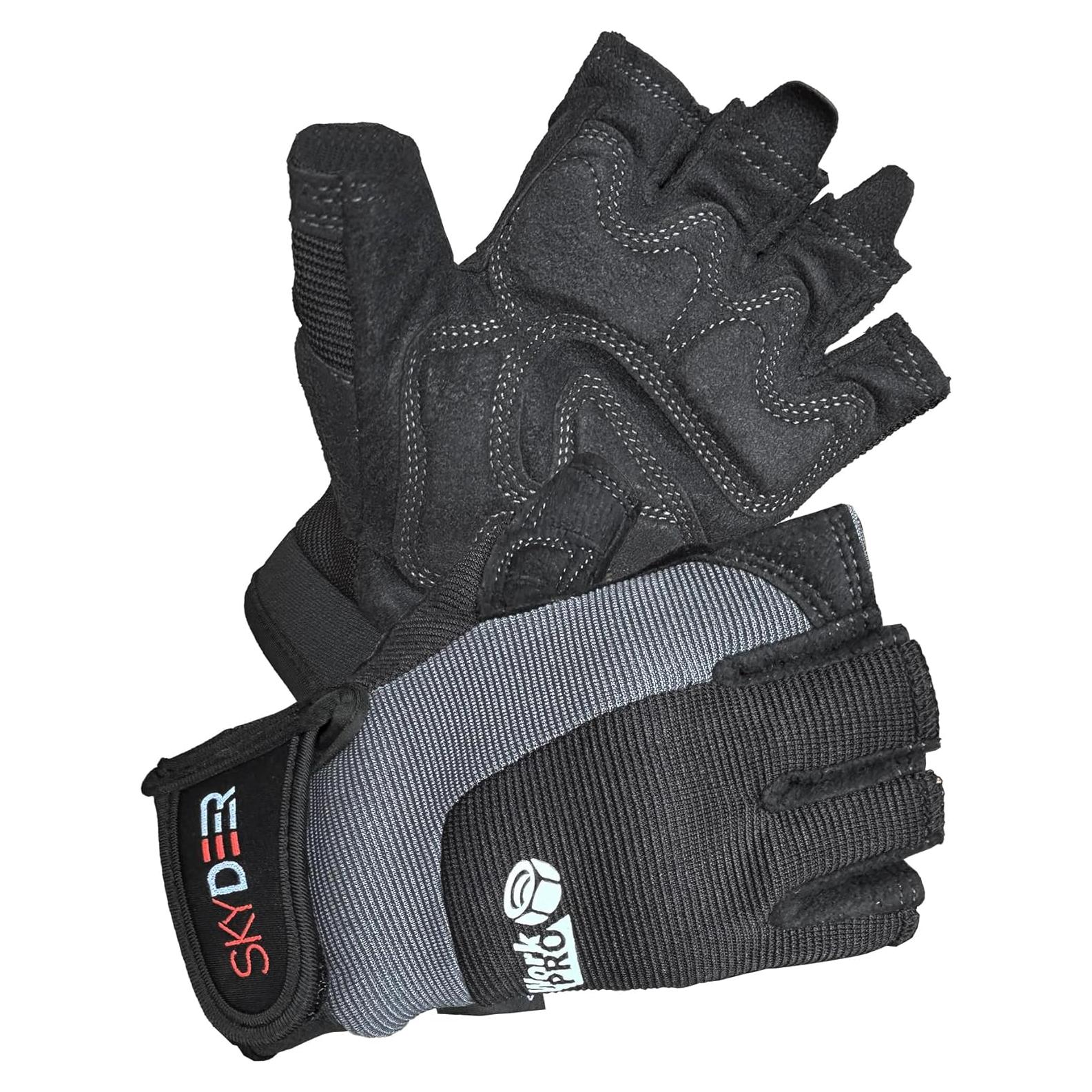 Guantes de Trabajo Sin Dedos SKYDEER - Multi-Deporte, Gris