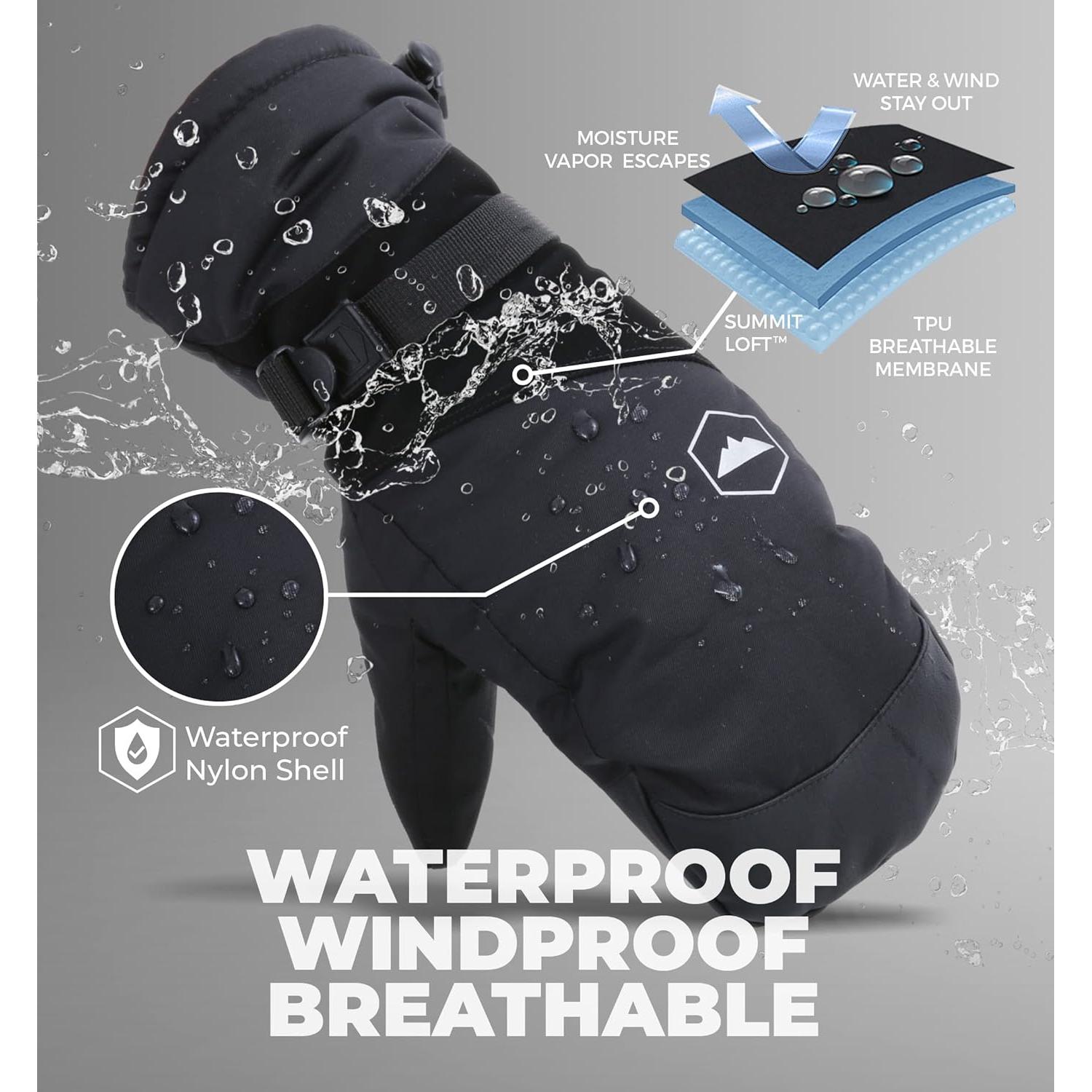 Mitones de Esquí Tough Outdoors M3 Impermeables para Adultos