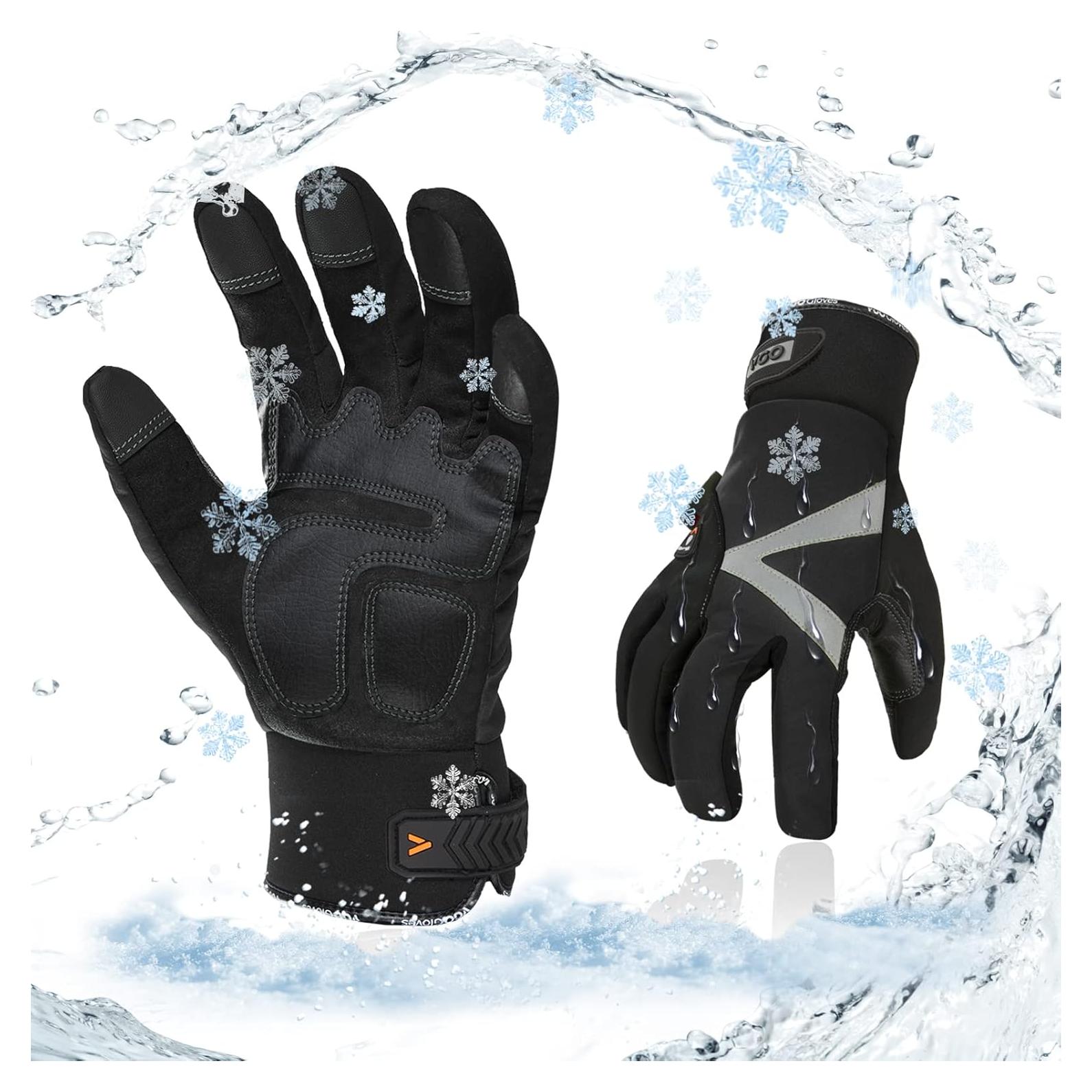 Guantes de Trabajo Vgo... Impermeables Táctiles XXL Negro