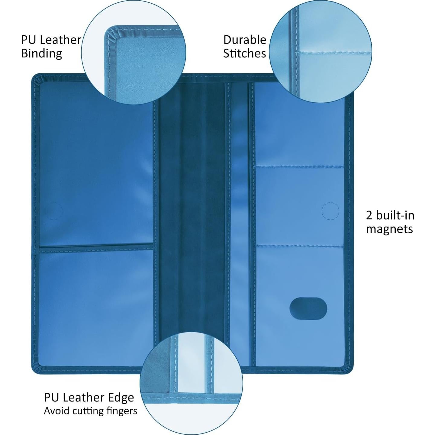Soporte de Registro de Automóvil HOURUNTALL Azul Oscuro 6 Ranuras