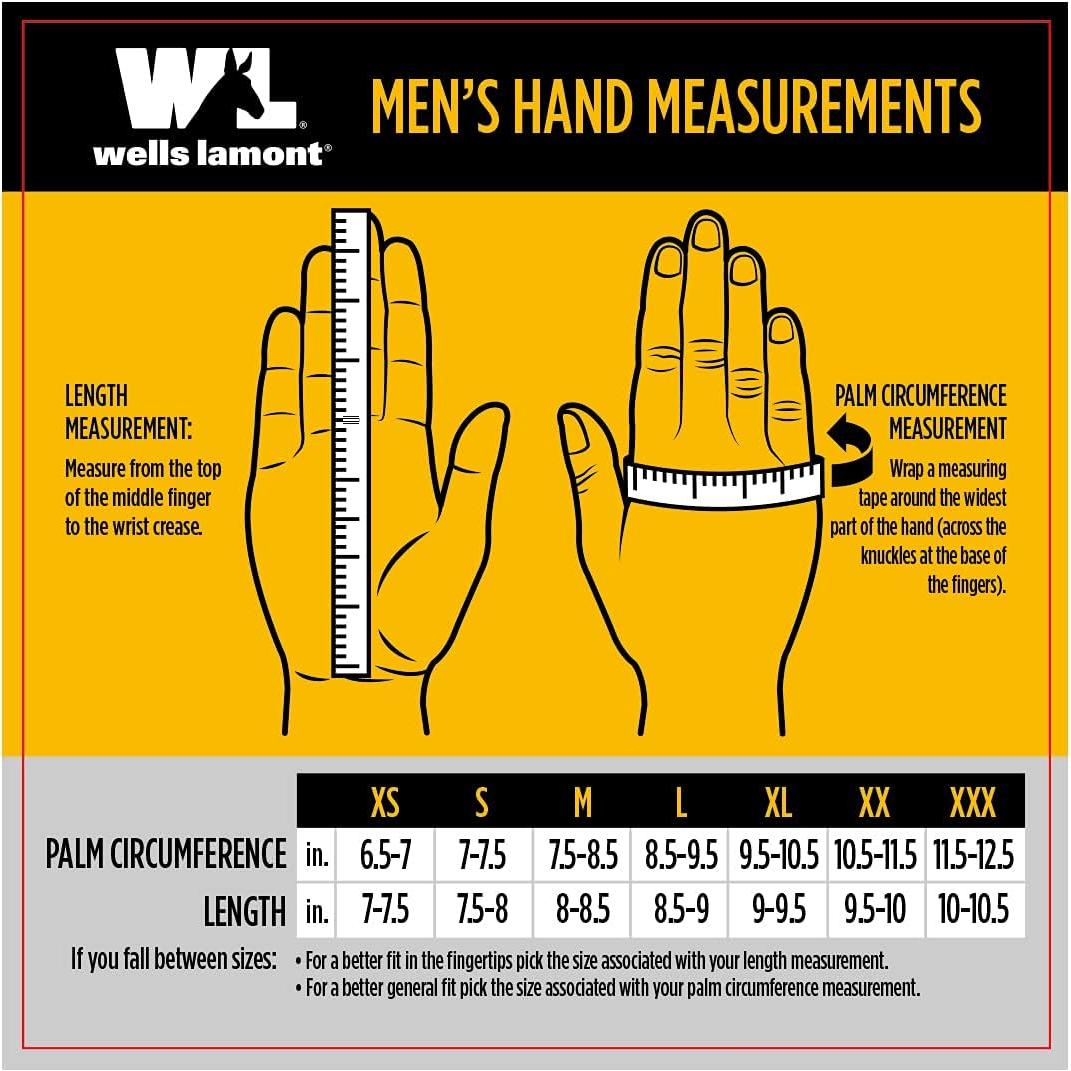 Guantes de Invierno Wells Lamont 1091XL Piel de Ciervo Aislados