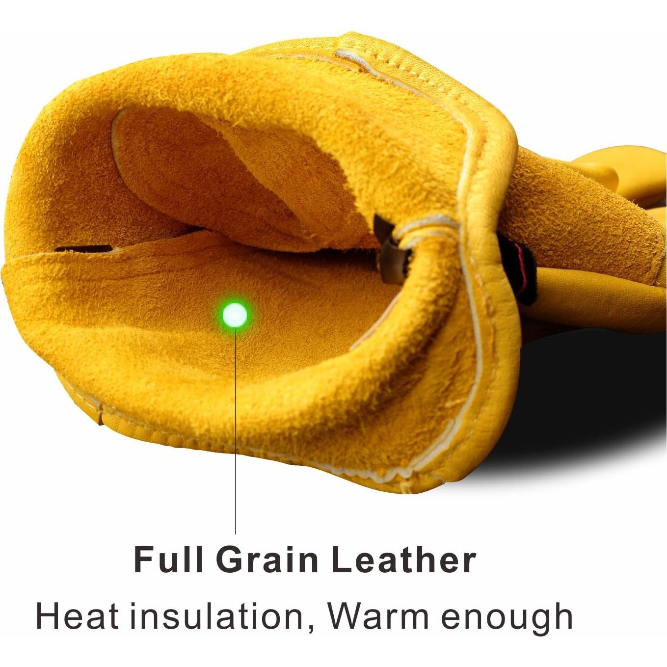 Guantes de Trabajo de Cuero Kim Yuan Talla M para Jardinería