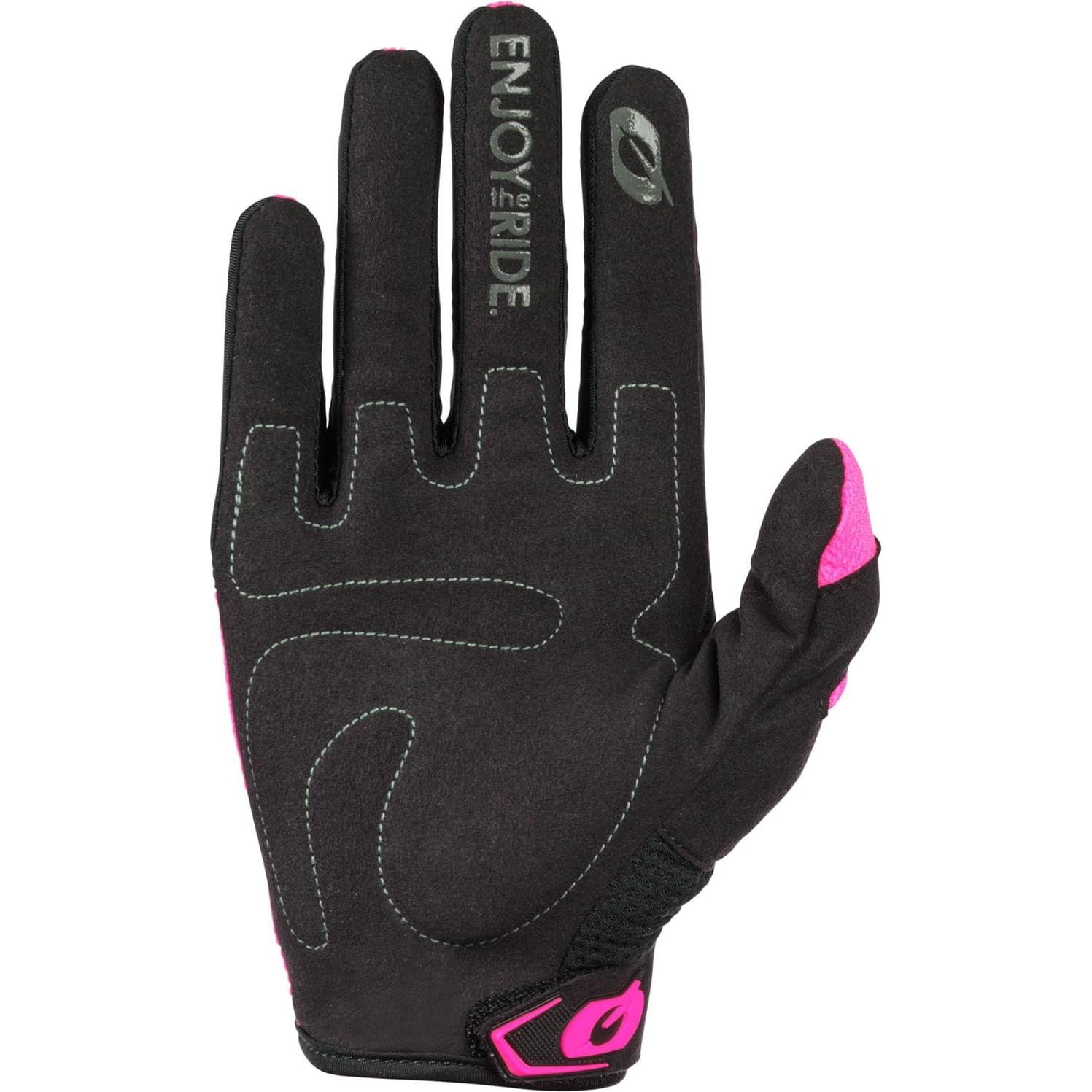 Guantes O'NEAL Element Mujer Motocross Negro/Rosa Talla 9