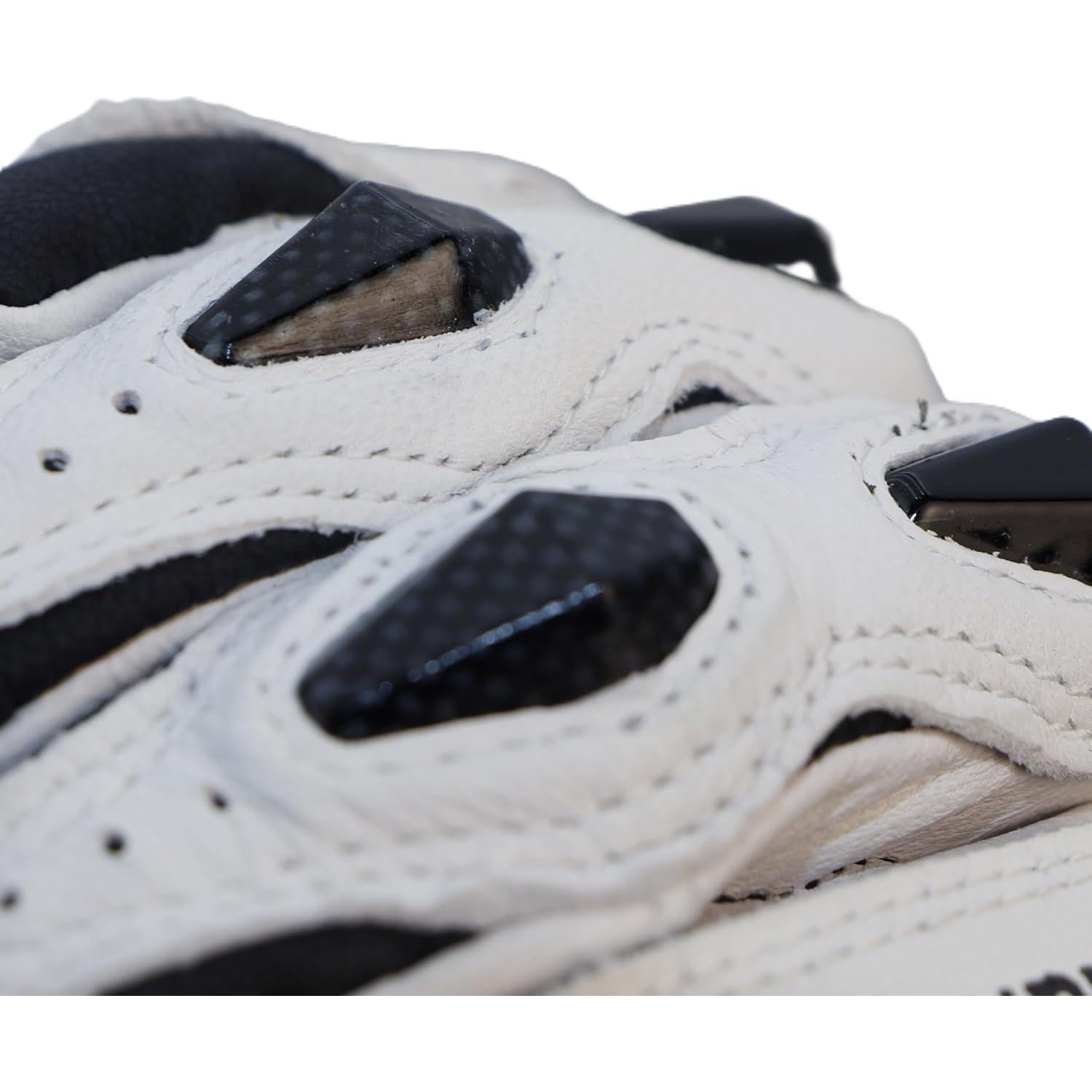 Guantes de motocicleta de cuero shamofeng ST-023-HEI negros