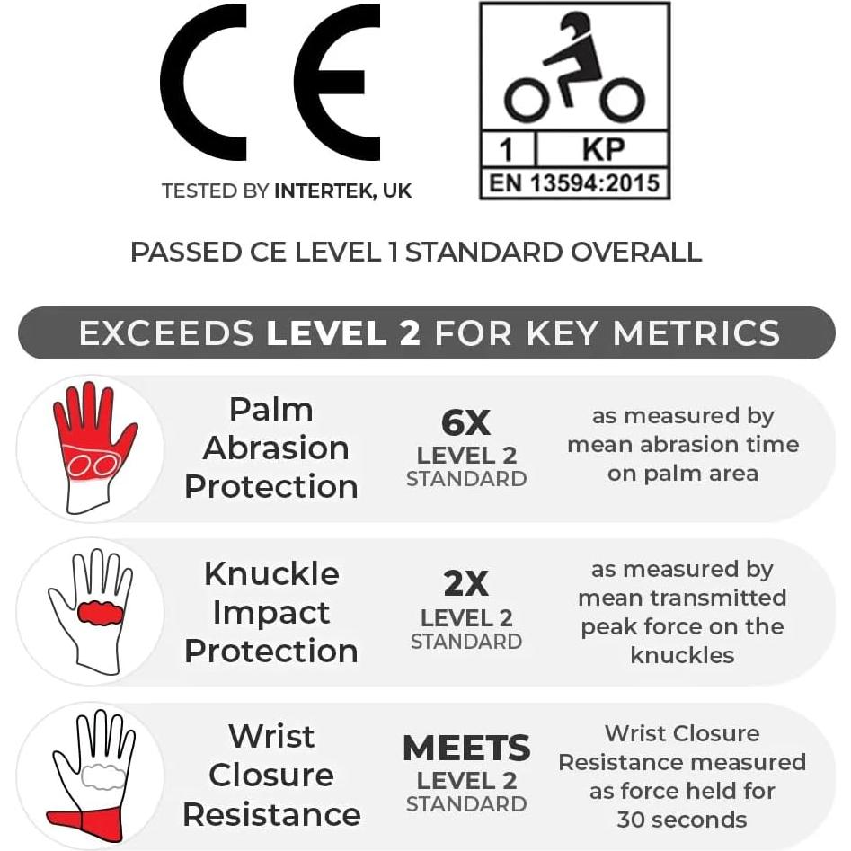 Guantes de Montar ViaTerra Holeshot Pro - Cuero de Cabra, Táctil