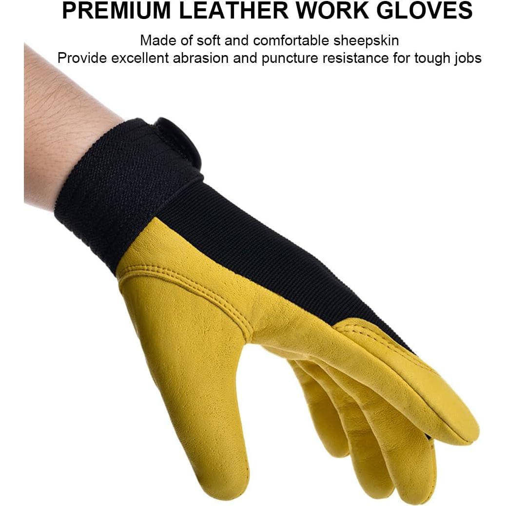 Guantes de trabajo de cuero Cabretta Andanda unisex X-Large