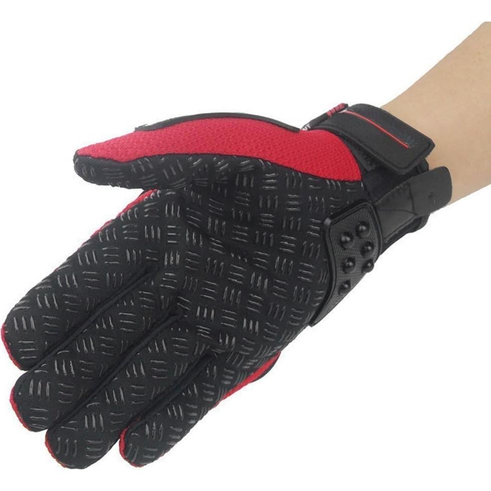 Guantes Protectores de Motocicleta TINTON LIFE Medianos Rojos