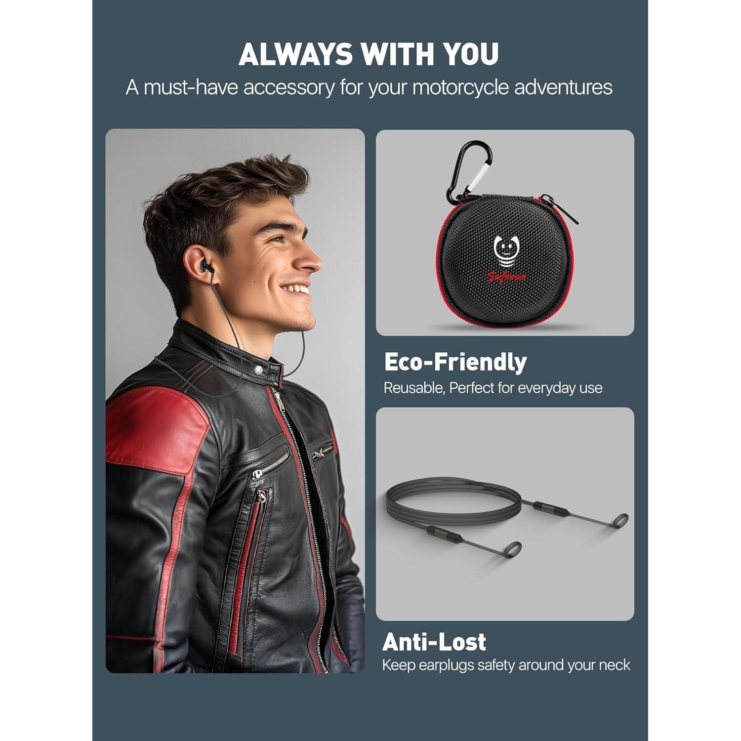 Tapones para Oídos Softvox con Reducción de Ruido 27dB - 2 Tamaños