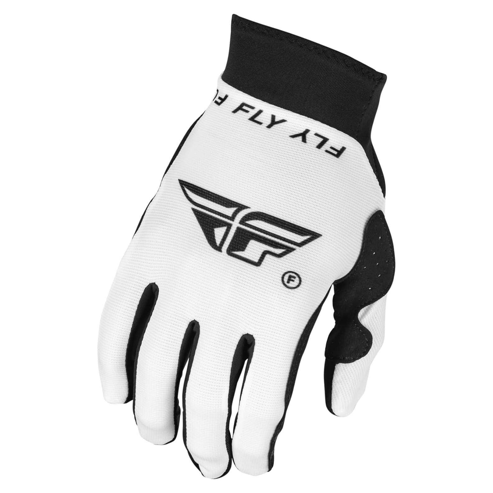 Guantes Pro Lite Fly Racing 2024 Adulto Blanco/Negro Grande