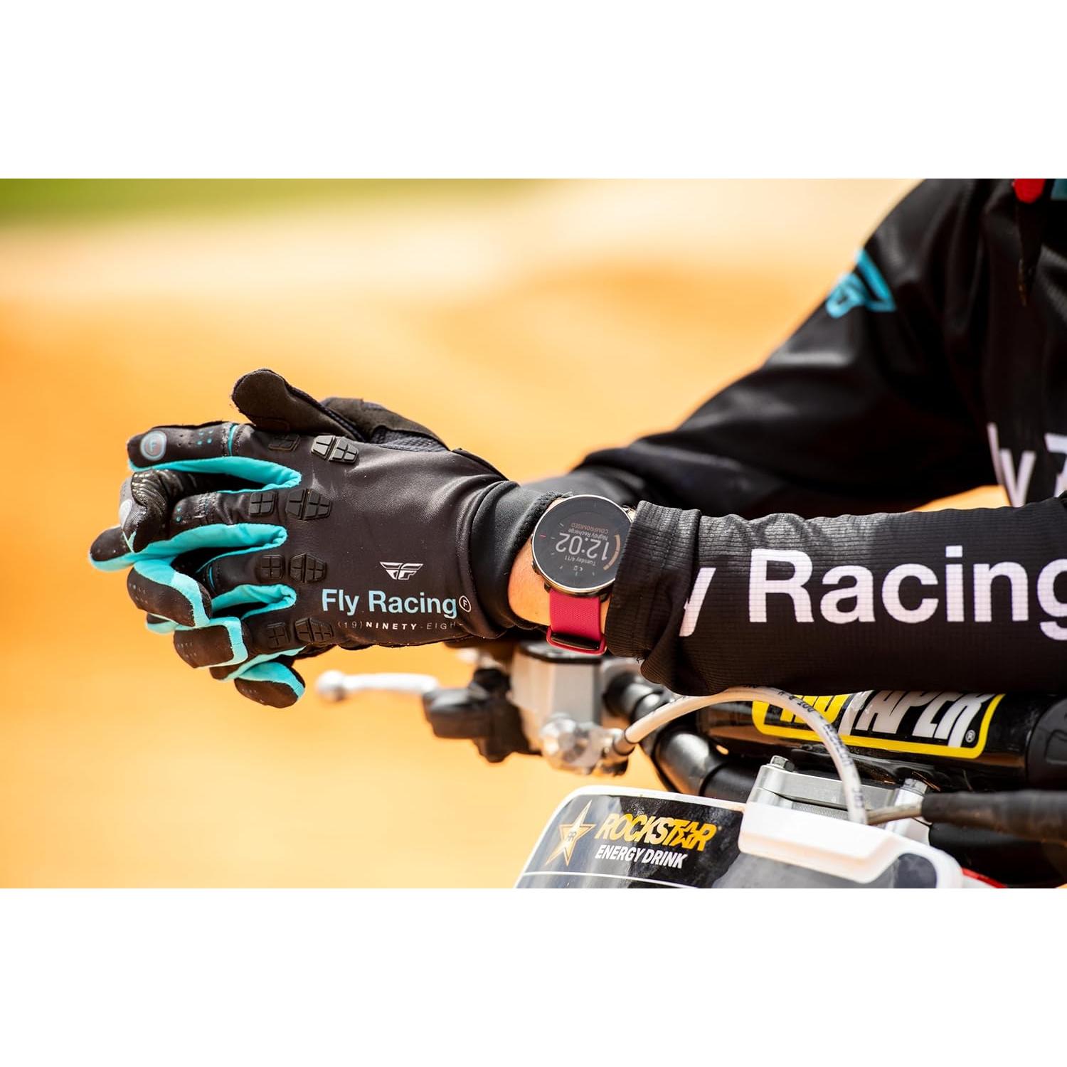 Guantes Fly Racing 2024 Adulto Evolution DST Negro/Rojo Grande