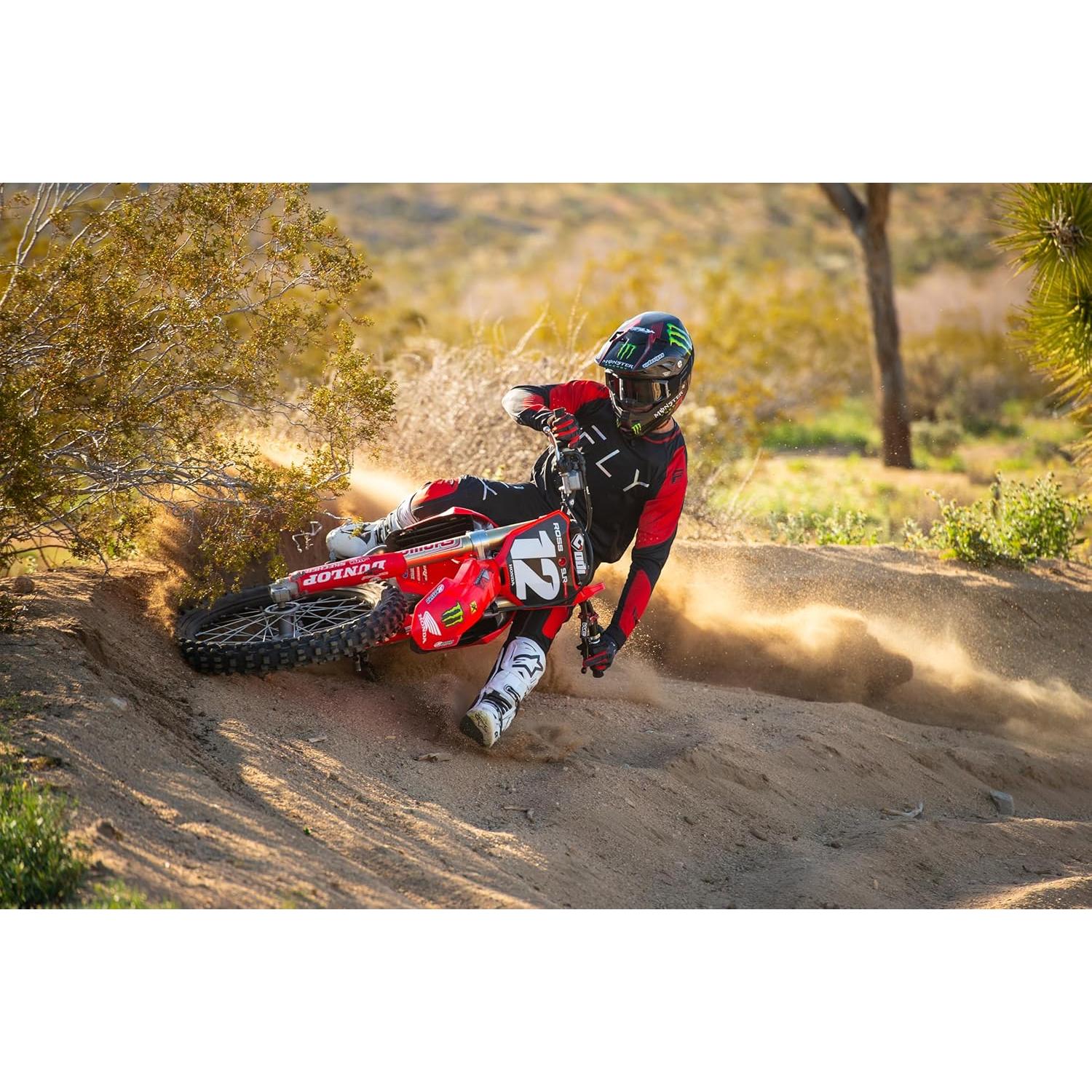 Guantes Fly Racing 2024 Adulto Evolution DST Negro/Rojo Grande