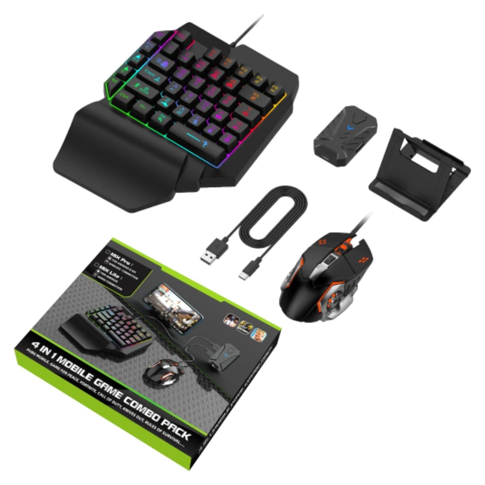 Combo de Teclado y Ratón Bewinner K13 4 en 1 para Juegos