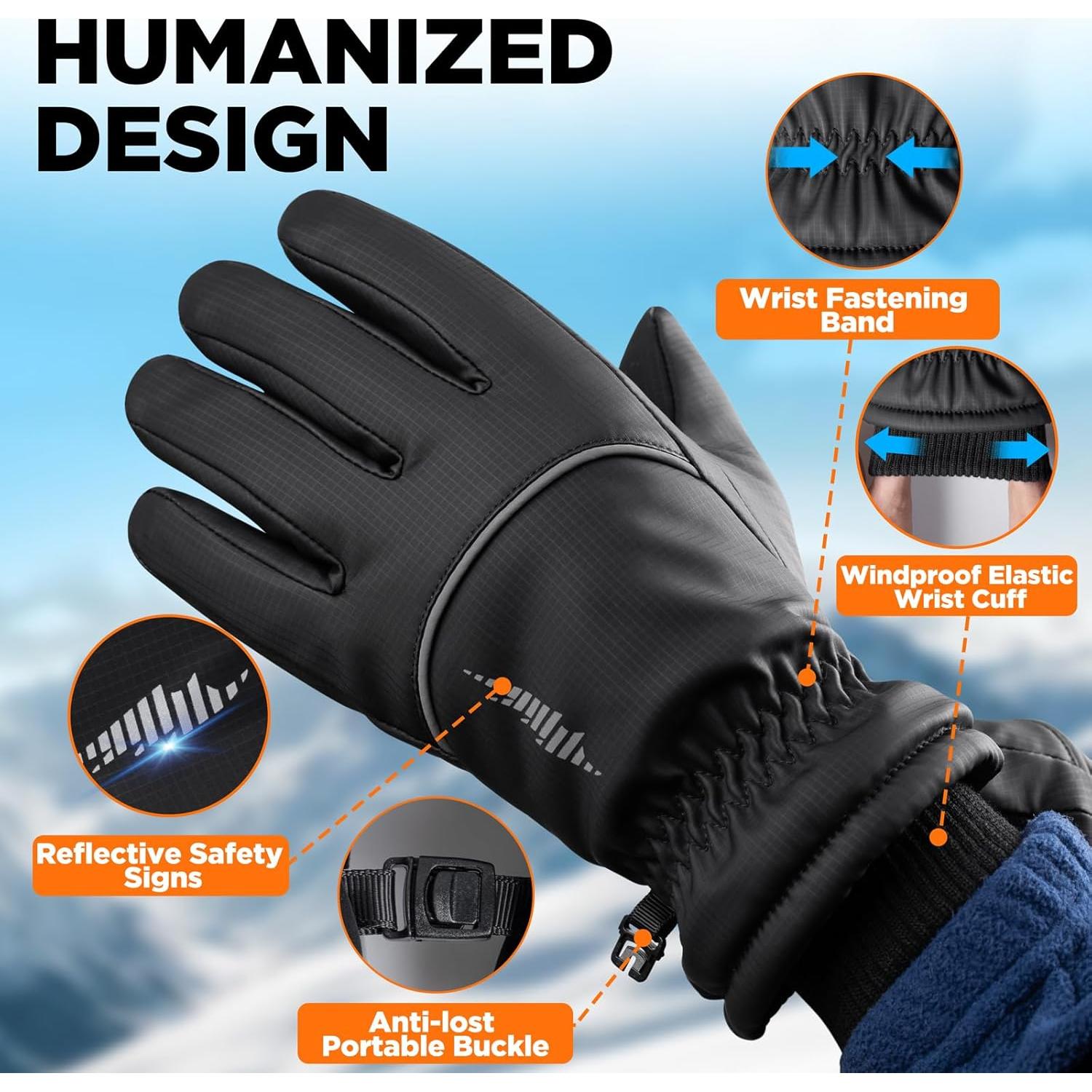 Guantes de Invierno RIVMOUNT RG803 Térmicos Impermeables S