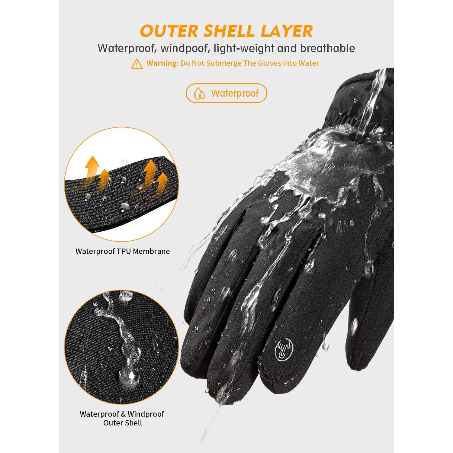 Guantes de Invierno TRENDOUX para Hombre -20°C Impermeables