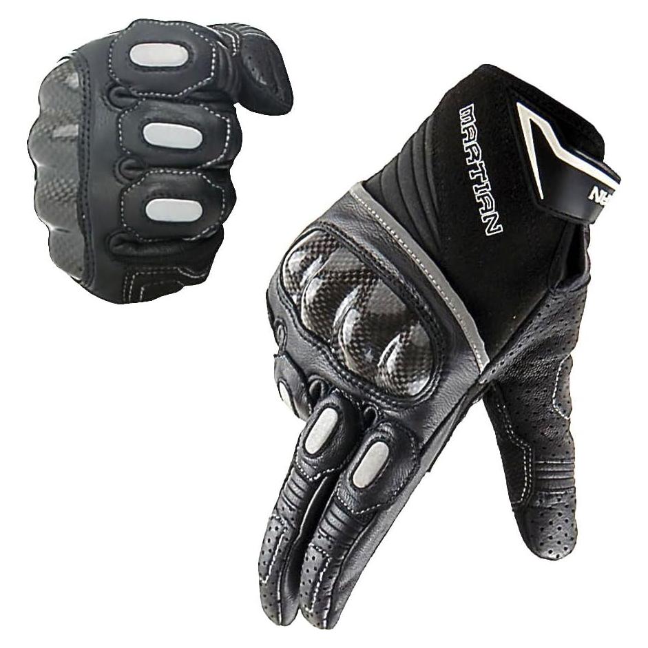 Guantes de Motocross Martian MT1 Negro L con Pantalla Táctil