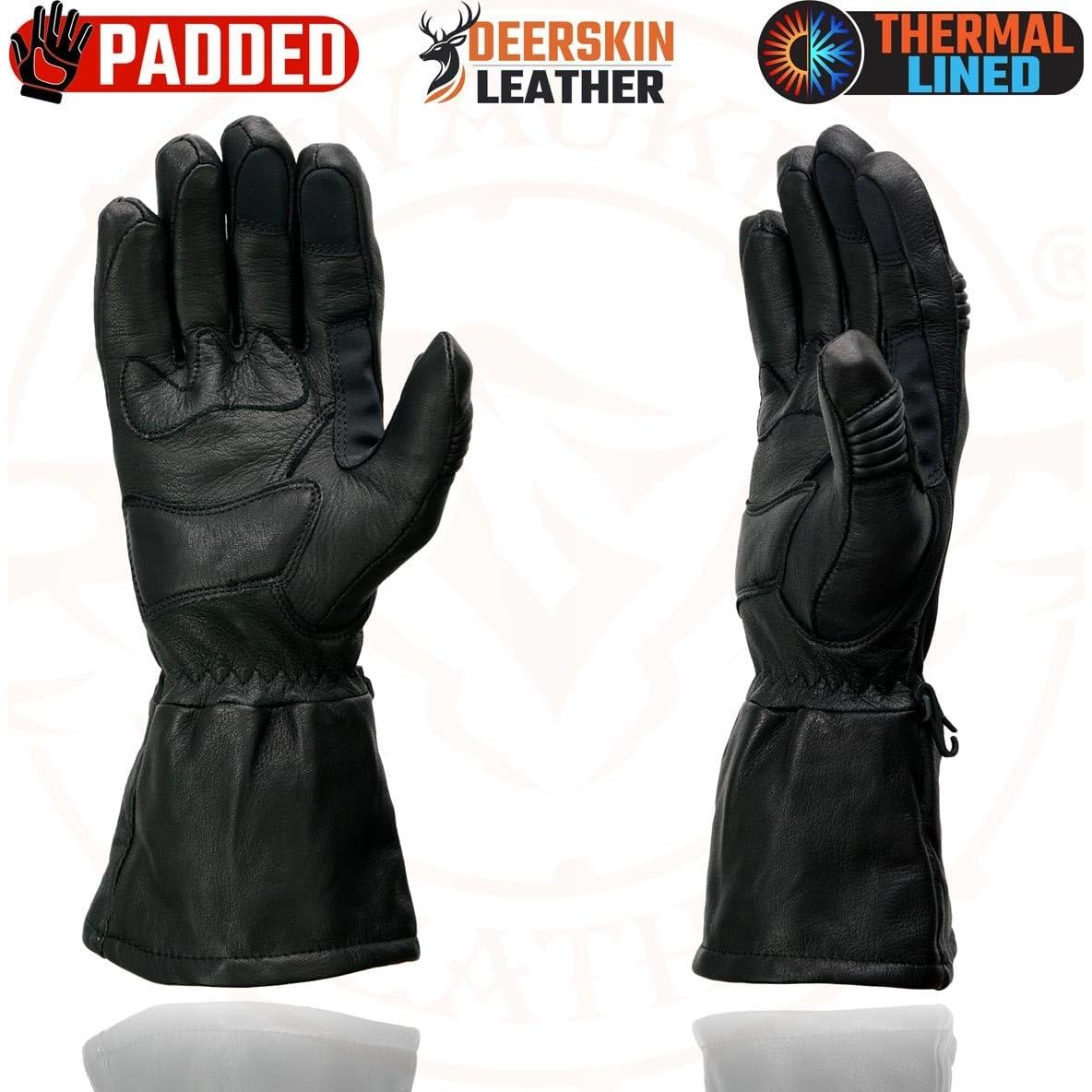 Guantes Térmicos de Cuero Milwaukee G039 para Hombre - Negro