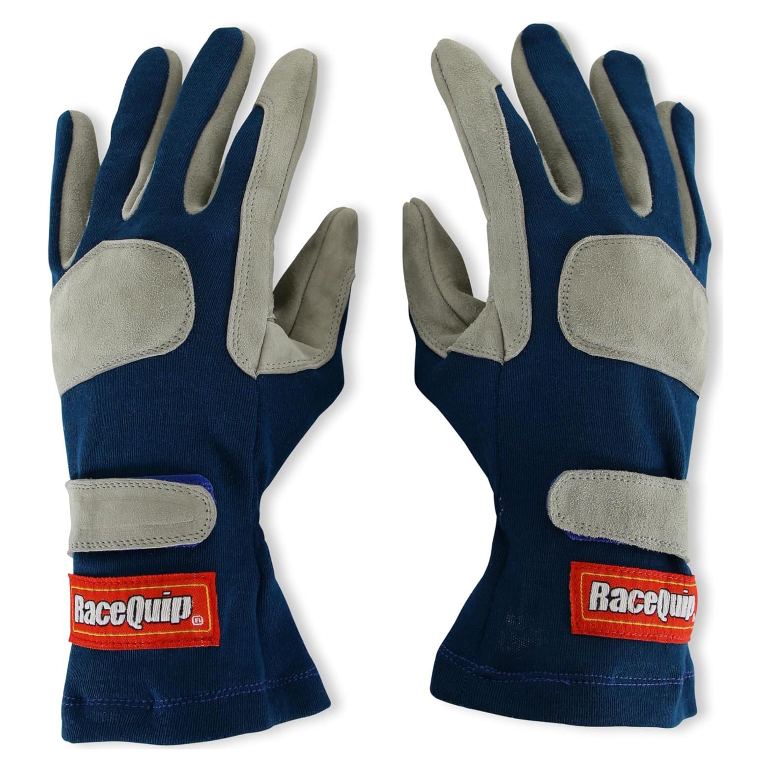 Guantes de Conducción RaceQuip 351 Series SFI 3.3/1 Azul Mediano