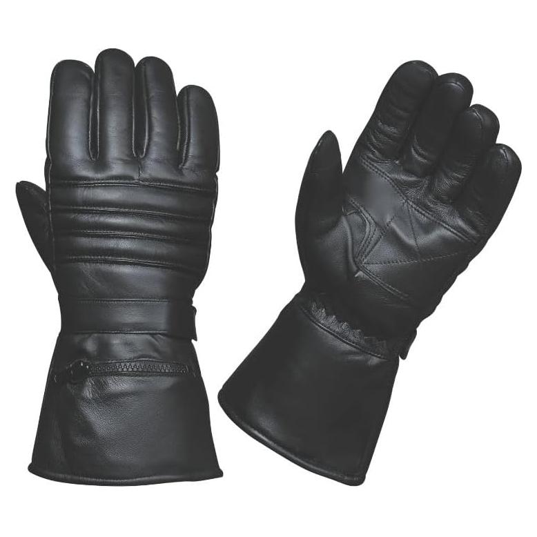 Guantes de Motocicleta de Cuero Unik 1250-00-S XL Negros