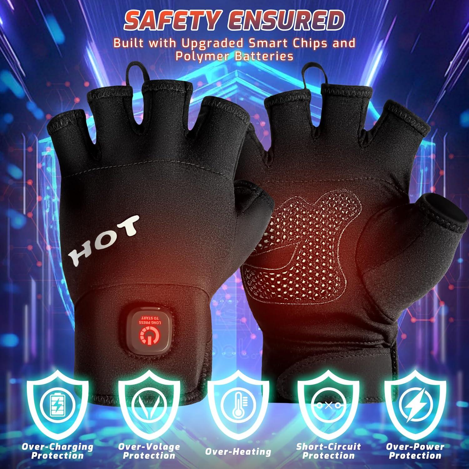 Guantes Calentados Wenyueyan Unisex Táctiles 3000mAh