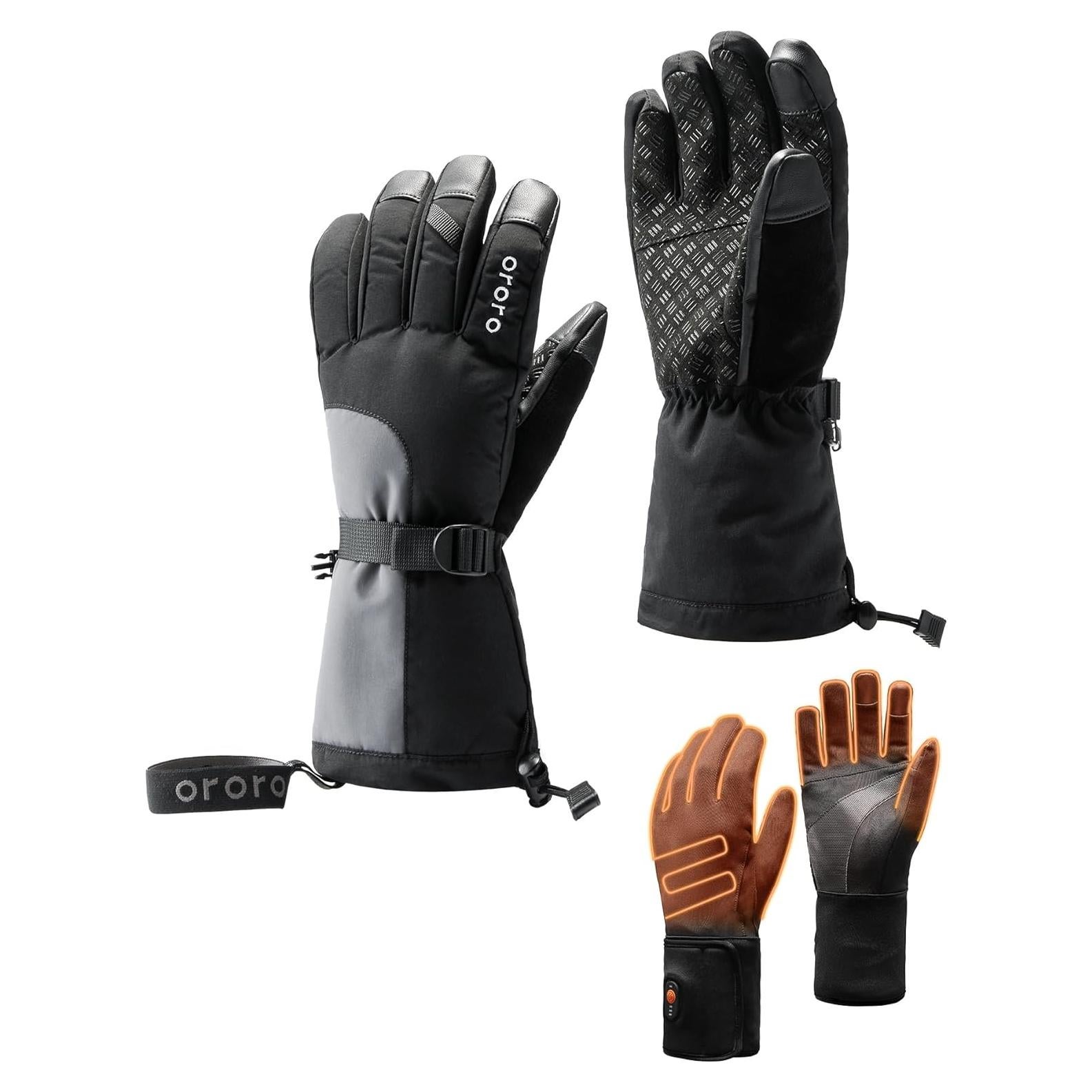Guantes Calentados Unisex BLACK DIAMOND 3 en 1 Ajustables