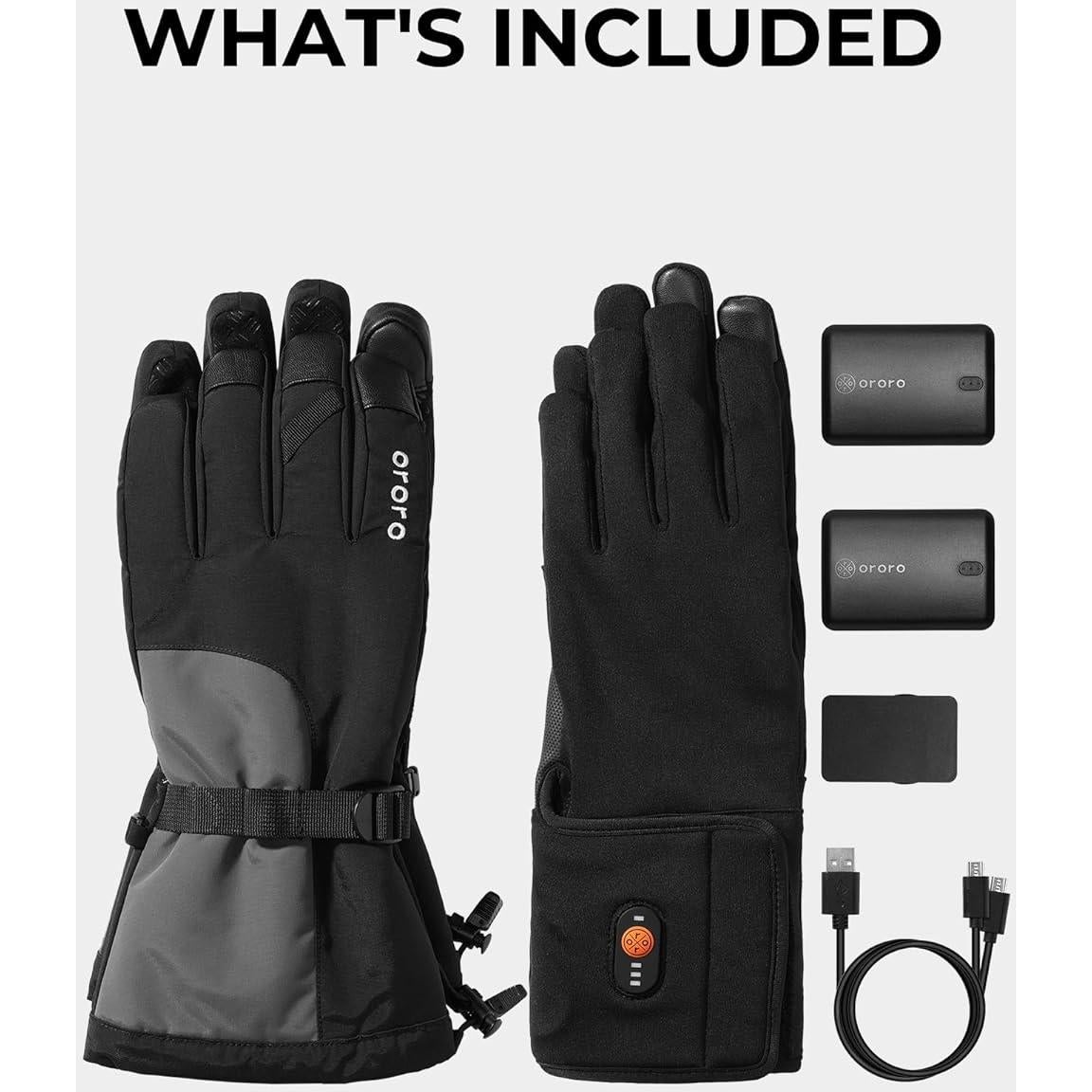 Guantes Calentados Unisex BLACK DIAMOND 3 en 1 Ajustables