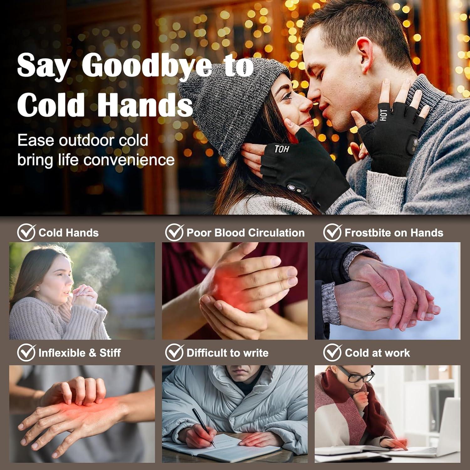 Guantes Táctiles Calentados Eléctricos Yoostooper Unisex 2000mAh