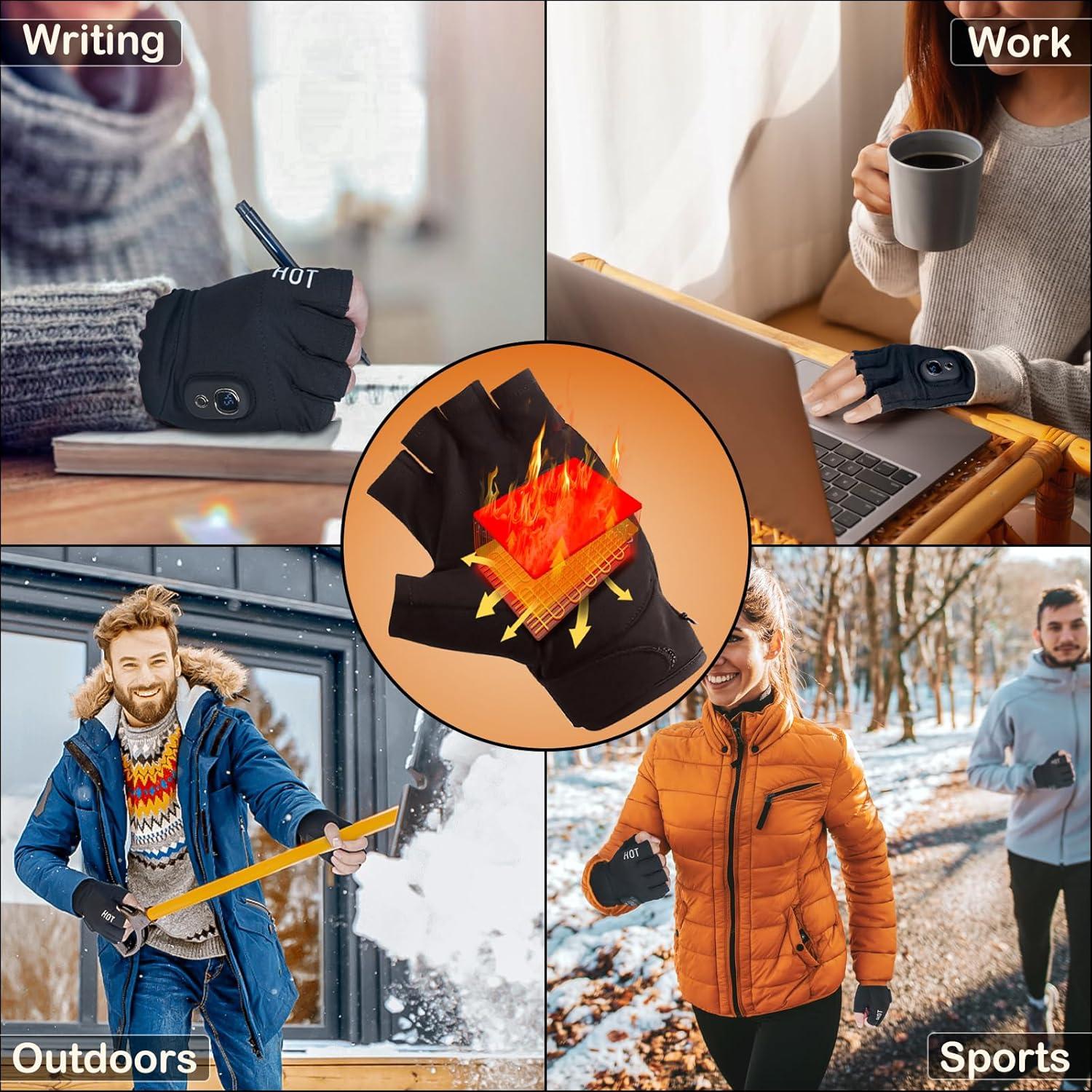 Guantes Táctiles Calentados Eléctricos Yoostooper Unisex 2000mAh