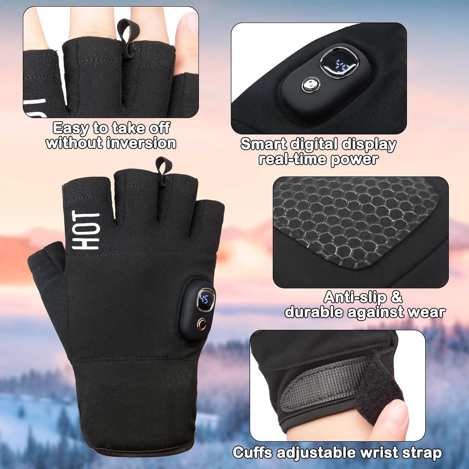 Guantes Táctiles Calentados Eléctricos Yoostooper Unisex 2000mAh