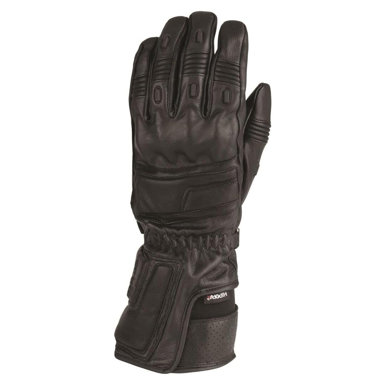 Guantes de Cuero Firstgear Himalayan Largo Mediano Negro