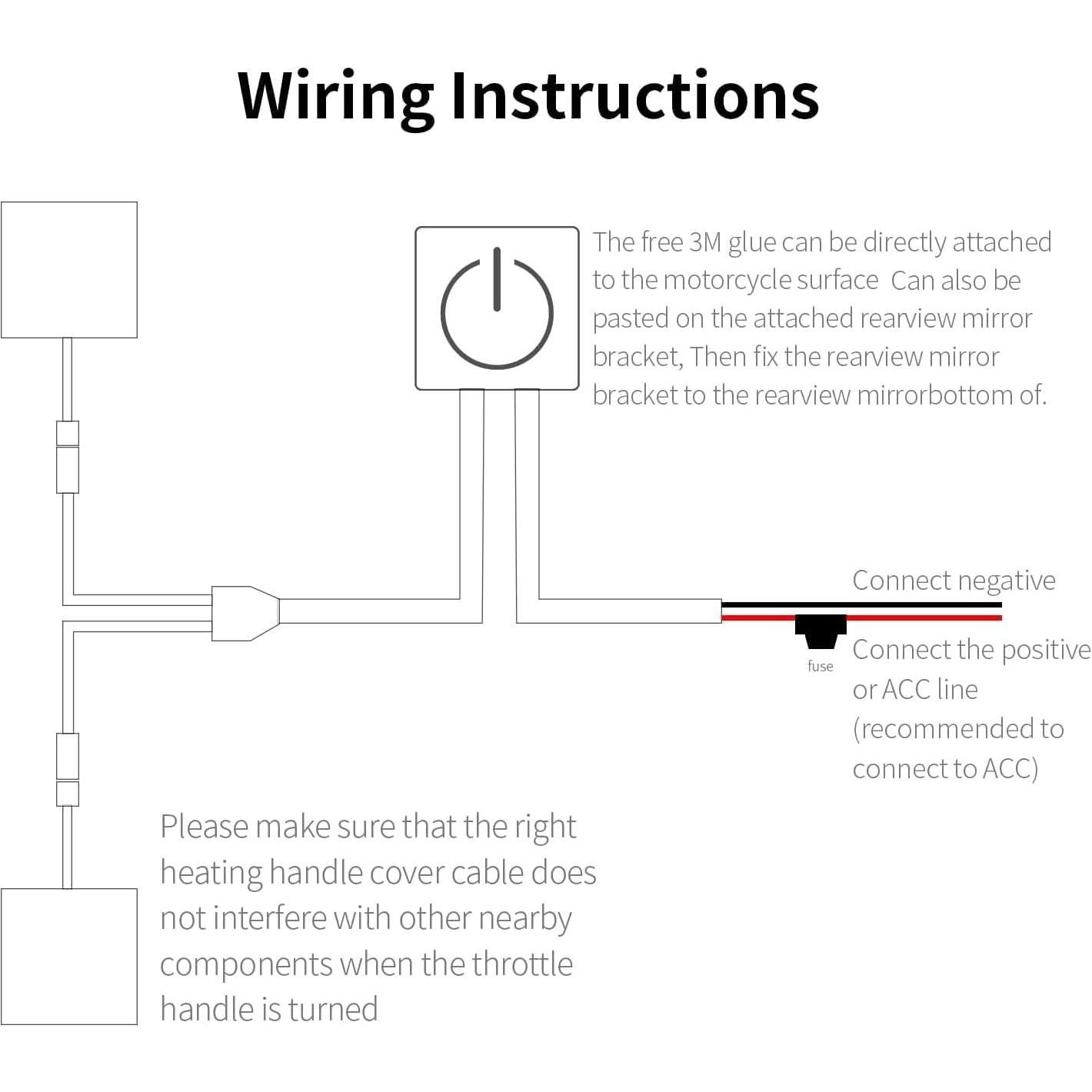 Almohadillas Calentadas OXWIND 12V para Manillar de Motocicleta
