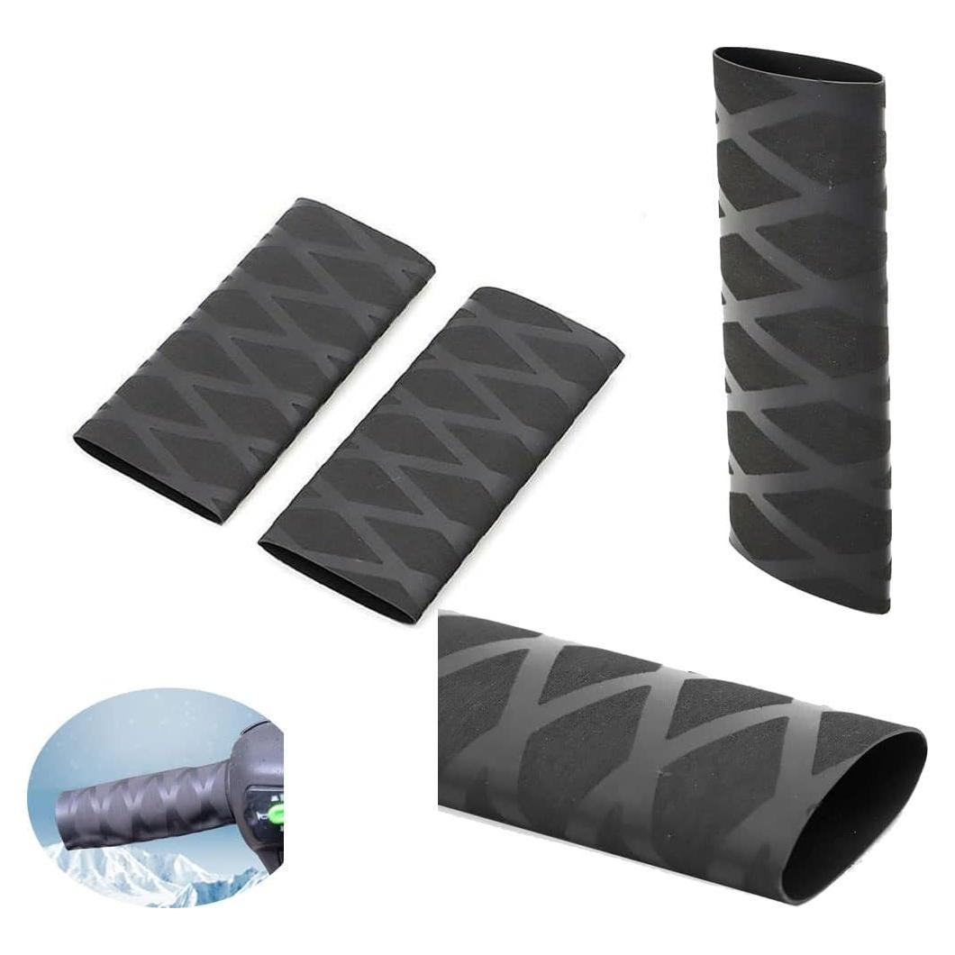 4 Agarre de Calor para Motocicleta YehVeh Negro Antideslizante