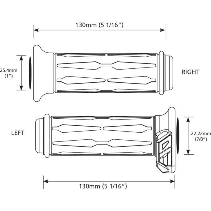 Puños Calefactables Koso AM111030 para Motocicletas