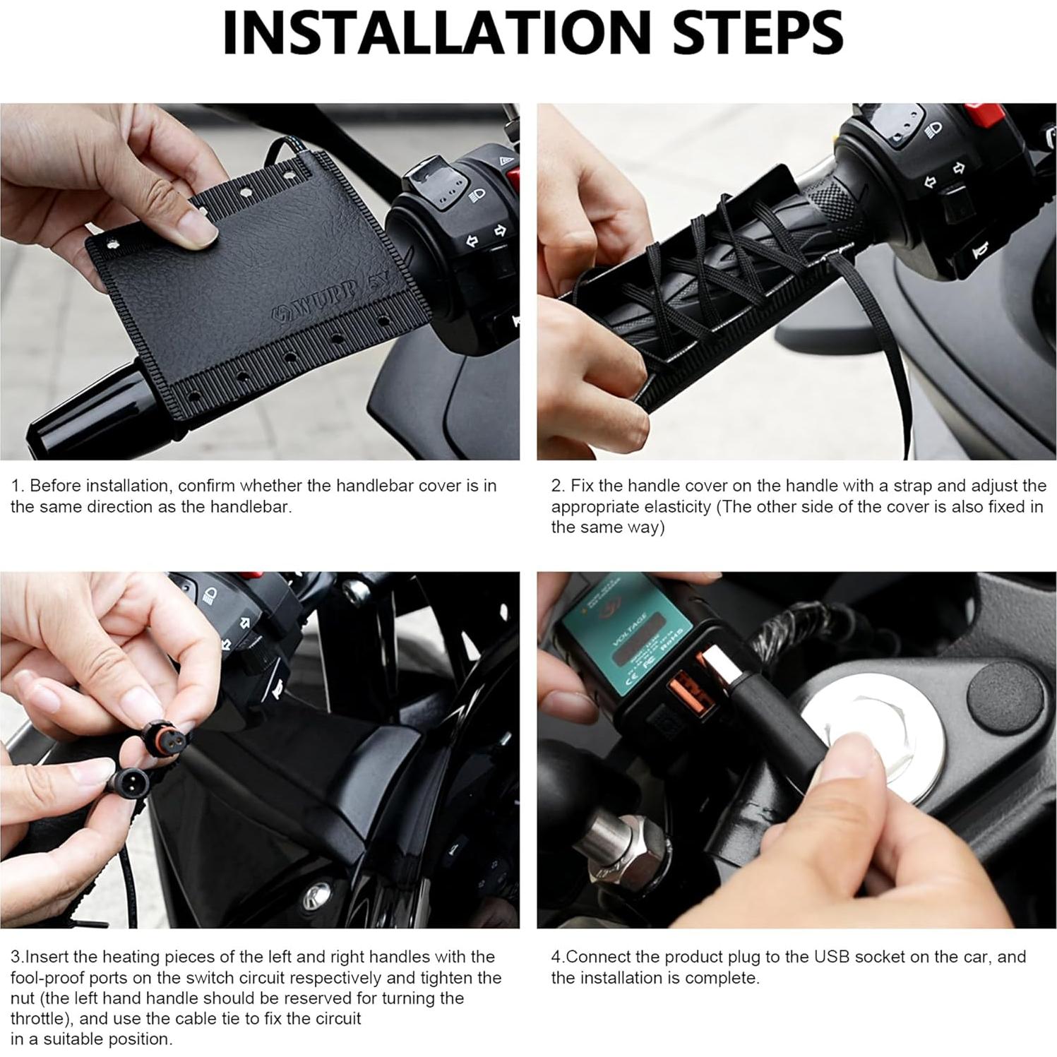 Cubiertas Calentadas para Manillares OXWIND USB 5V IP67