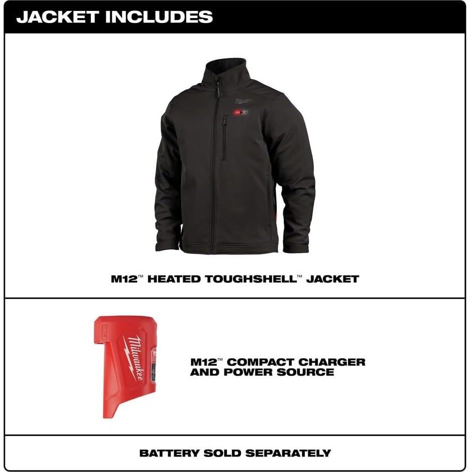 Chaqueta Térmica Milwaukee M12 TOUGHSHELL XL 100% Poliéster