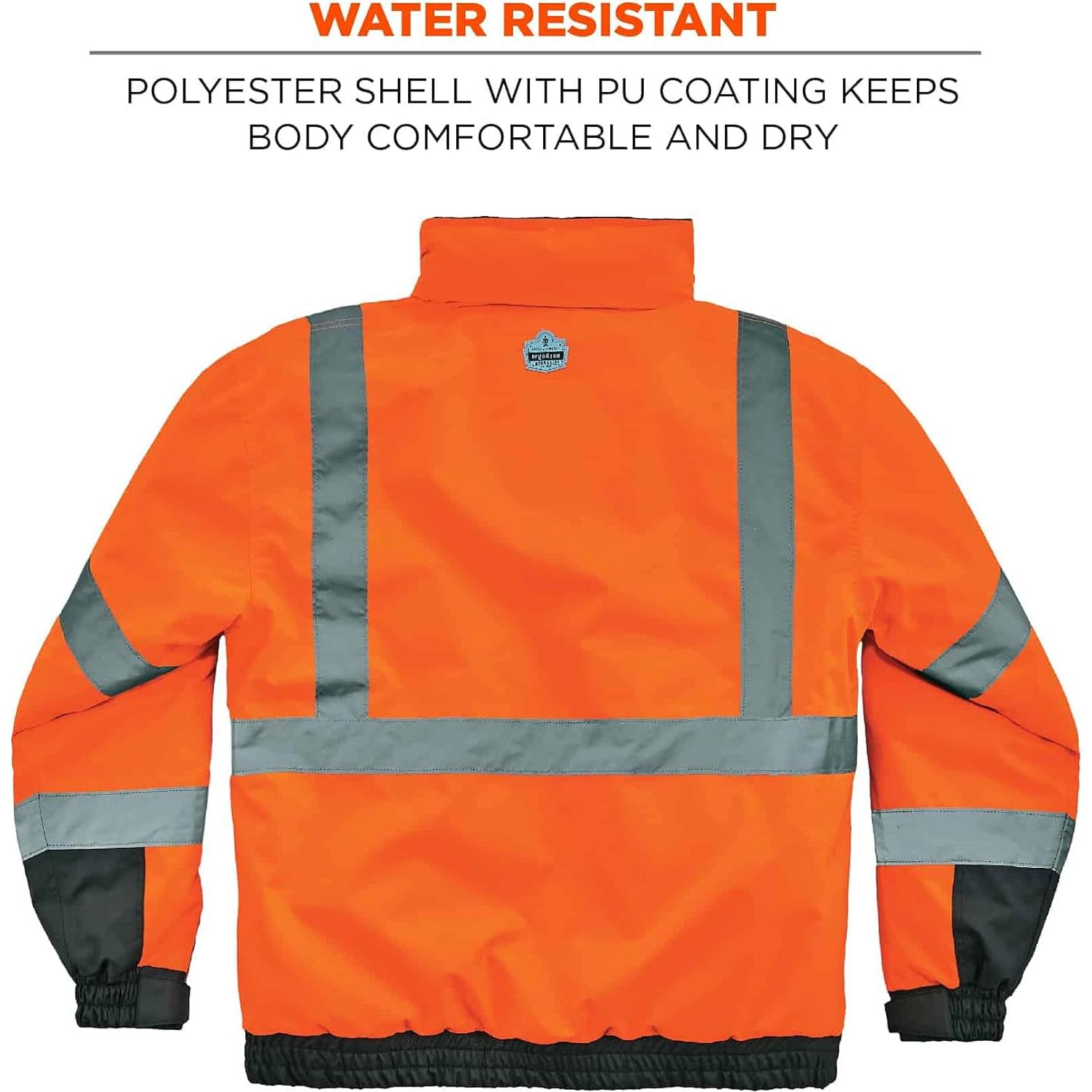 Chaqueta de Seguridad Bomber Hi Vis Ergodyne 8377 Naranja