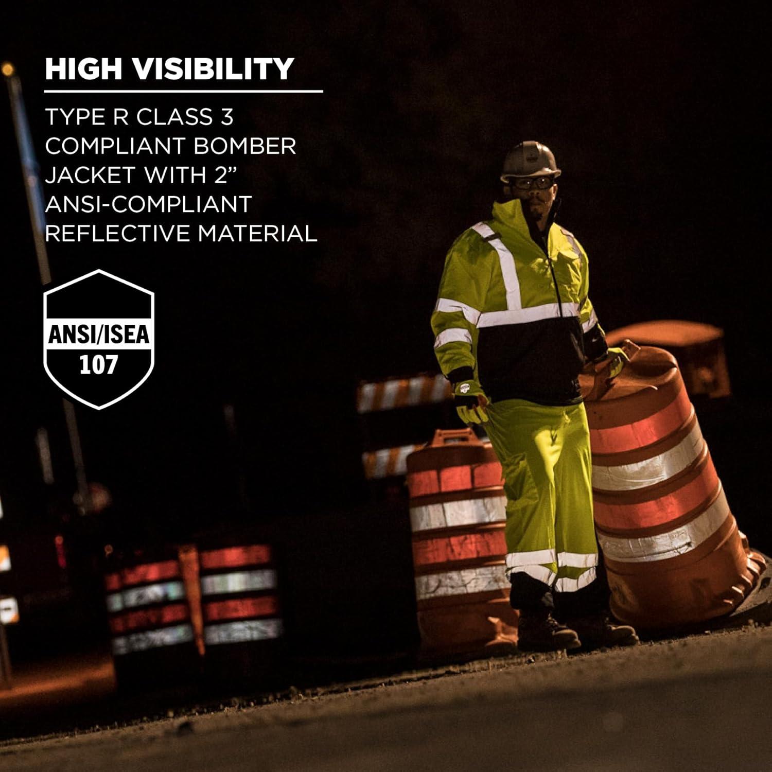 Chaqueta de Seguridad Bomber Hi Vis Ergodyne 8377 Naranja