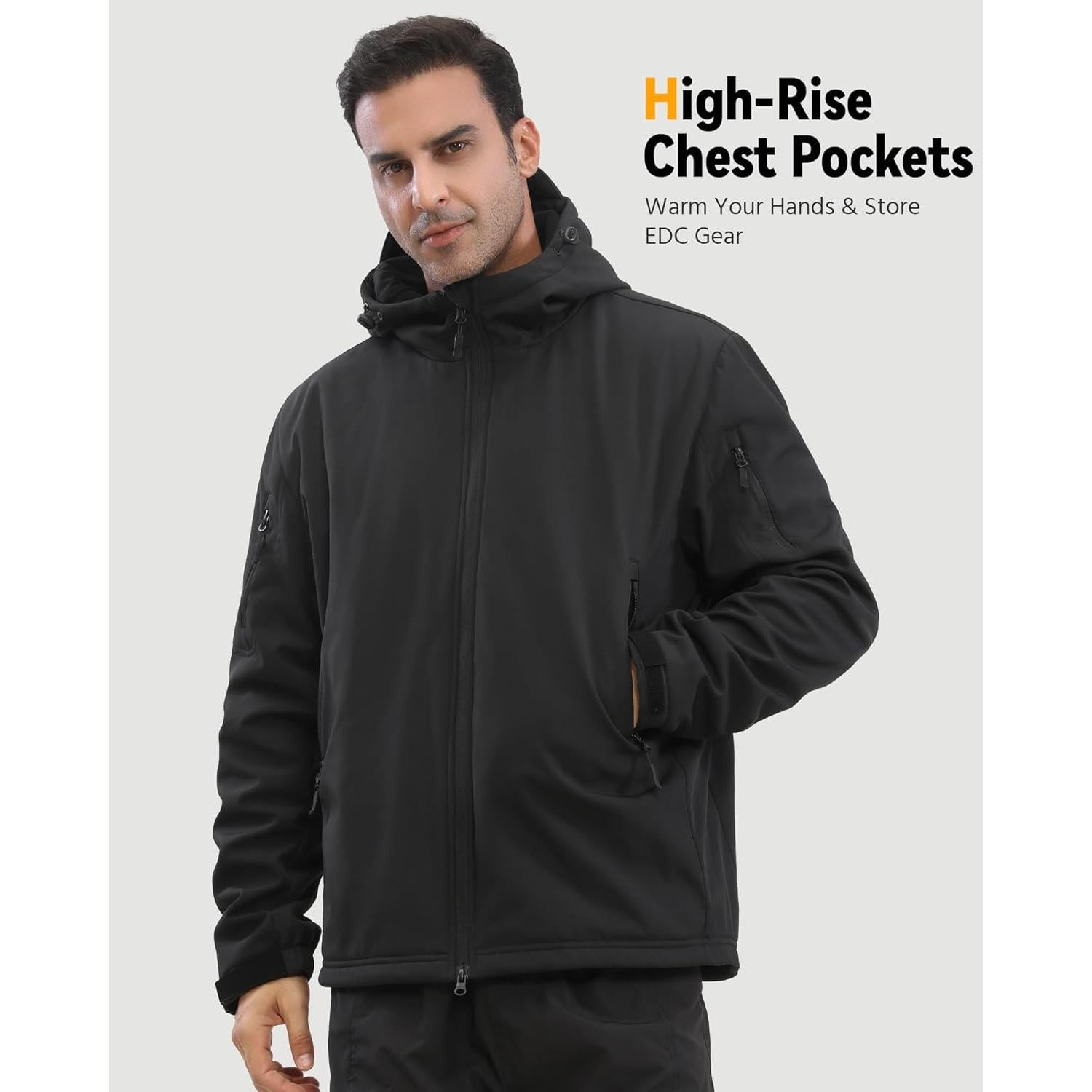 Chaqueta Calentada de Grafeno Wulcea para Hombres 12V 18400mAh